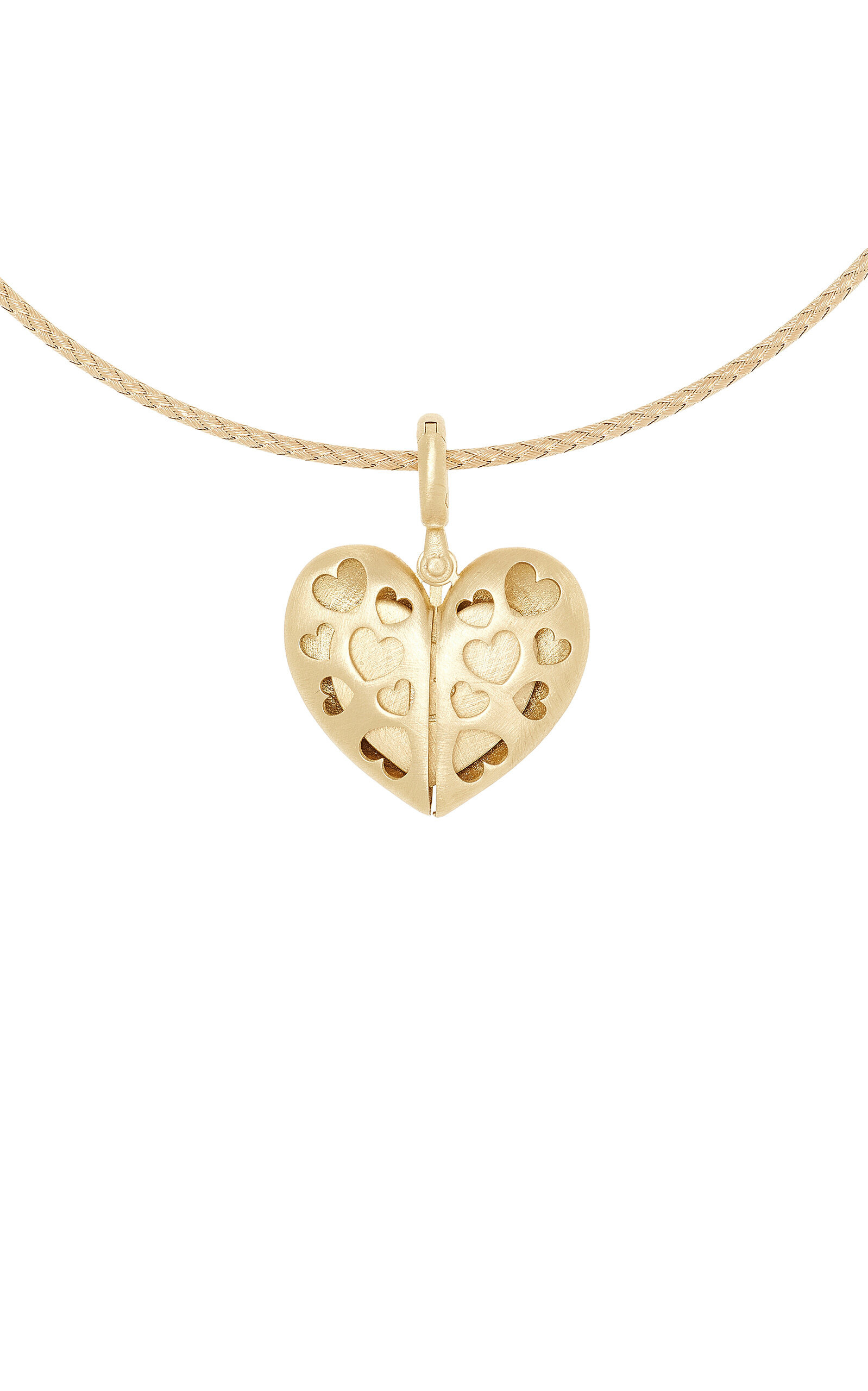 Paulette 14K Yellow Gold Open Heart Pendant gold - 6