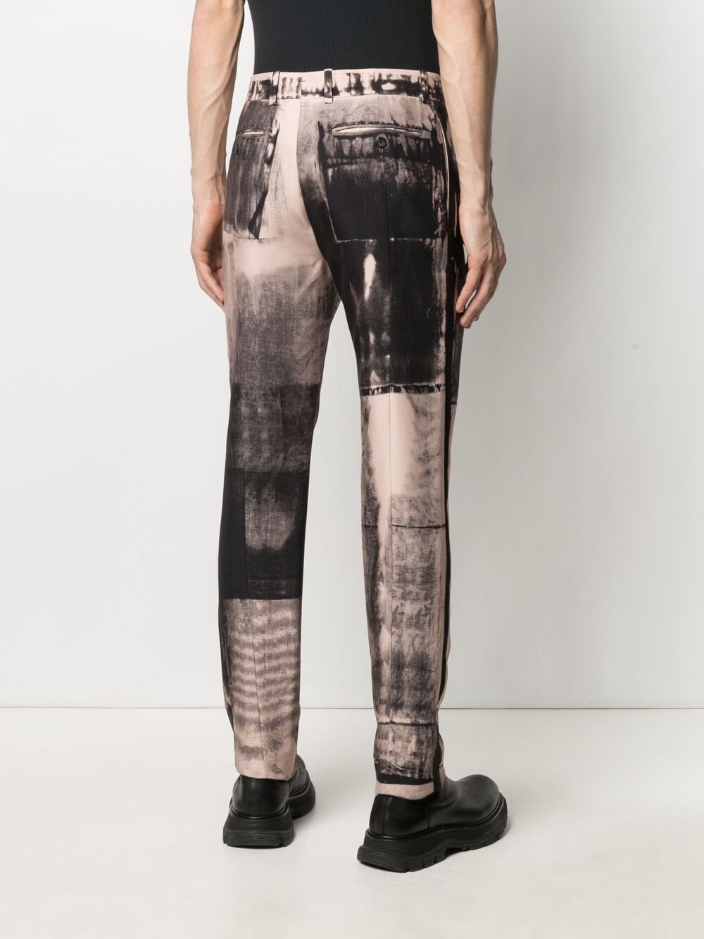 X-Ray print tailored trousers - 4