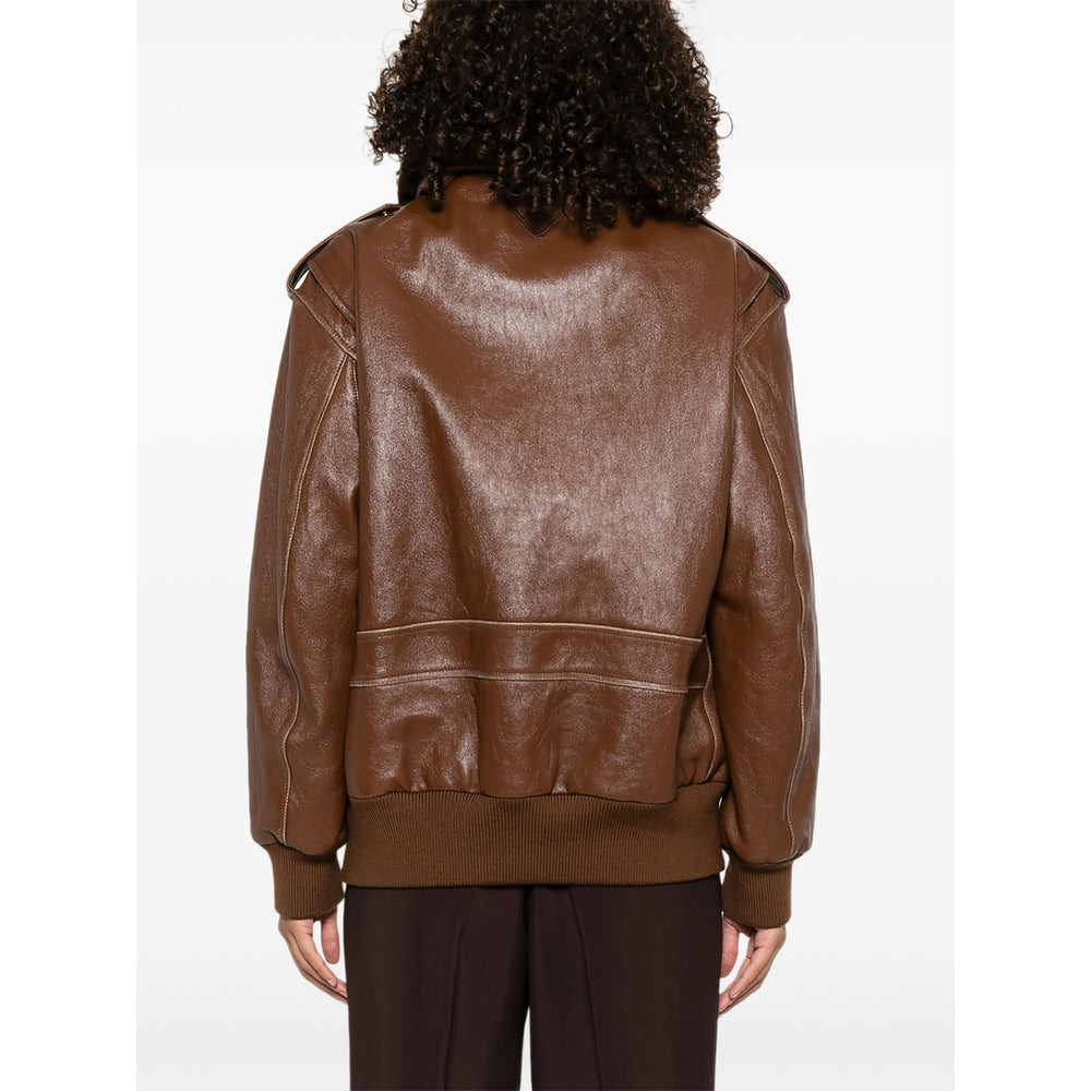 Prada Brown Jackets - Leather Jackets Women - 5