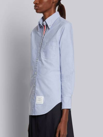 Thom Browne Light Blue Classic Oxford Grosgrain Placket Long Sleeve Shirt outlook