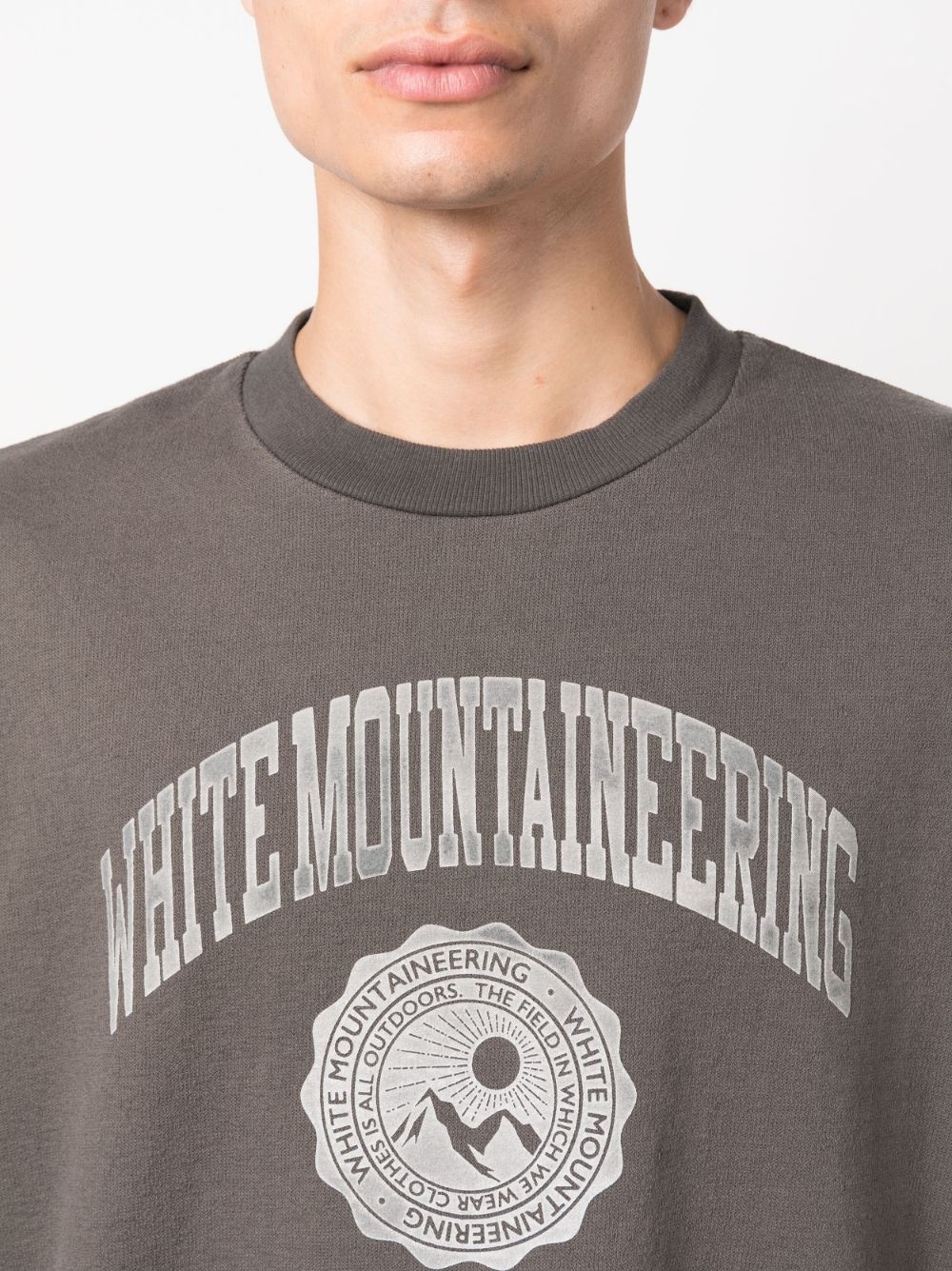 logo-print draped-strap sweatshirt - 5