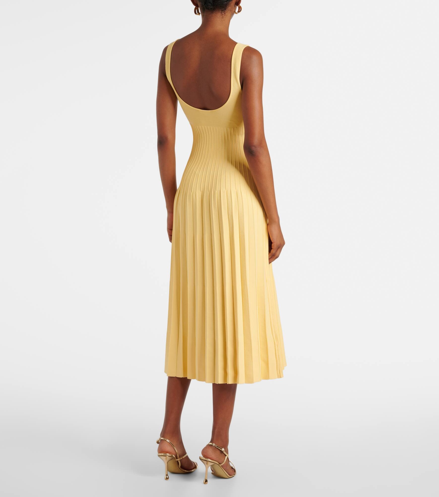 Ellison pleated midi dress - 3