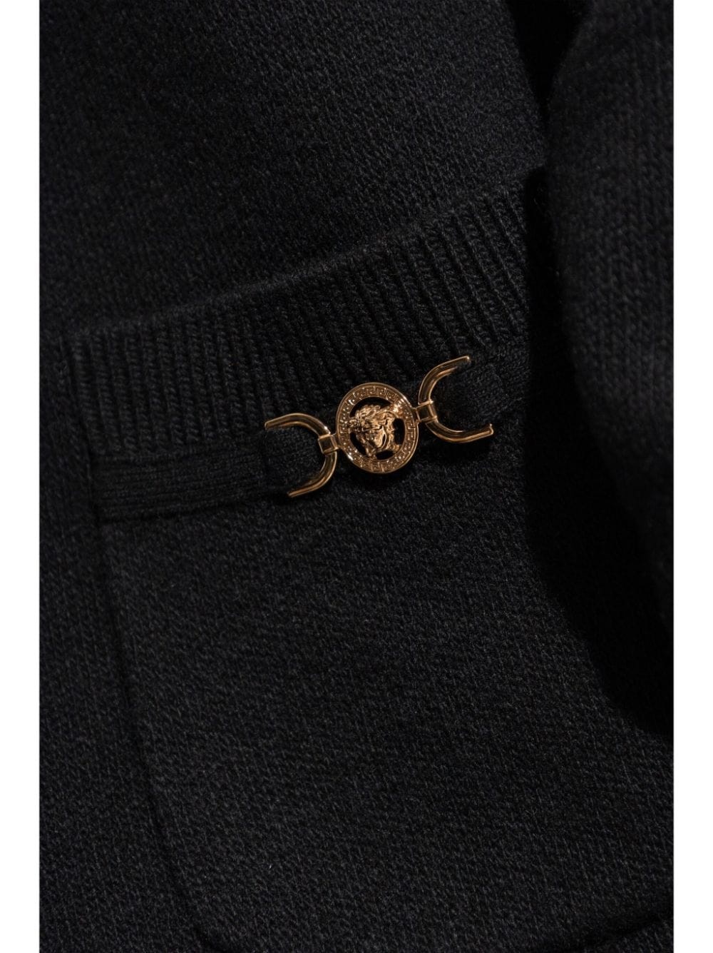 Medusa-button cardigan - 5