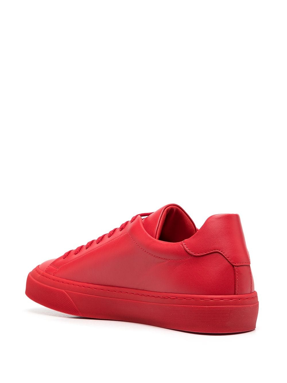 Signature low-top leather sneakers - 3