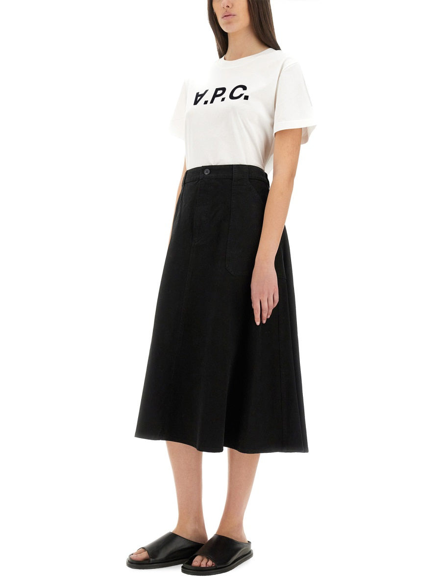 A.P.C. Women T-Shirt With Logo - 2