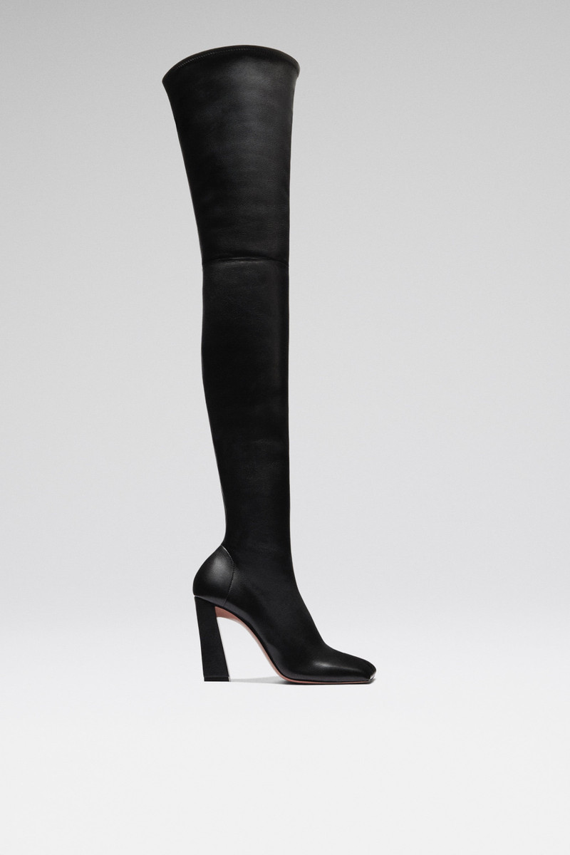 MARINE STRETCH THIGH HIGH BOOT BLACK STRETCH NAPPA 1