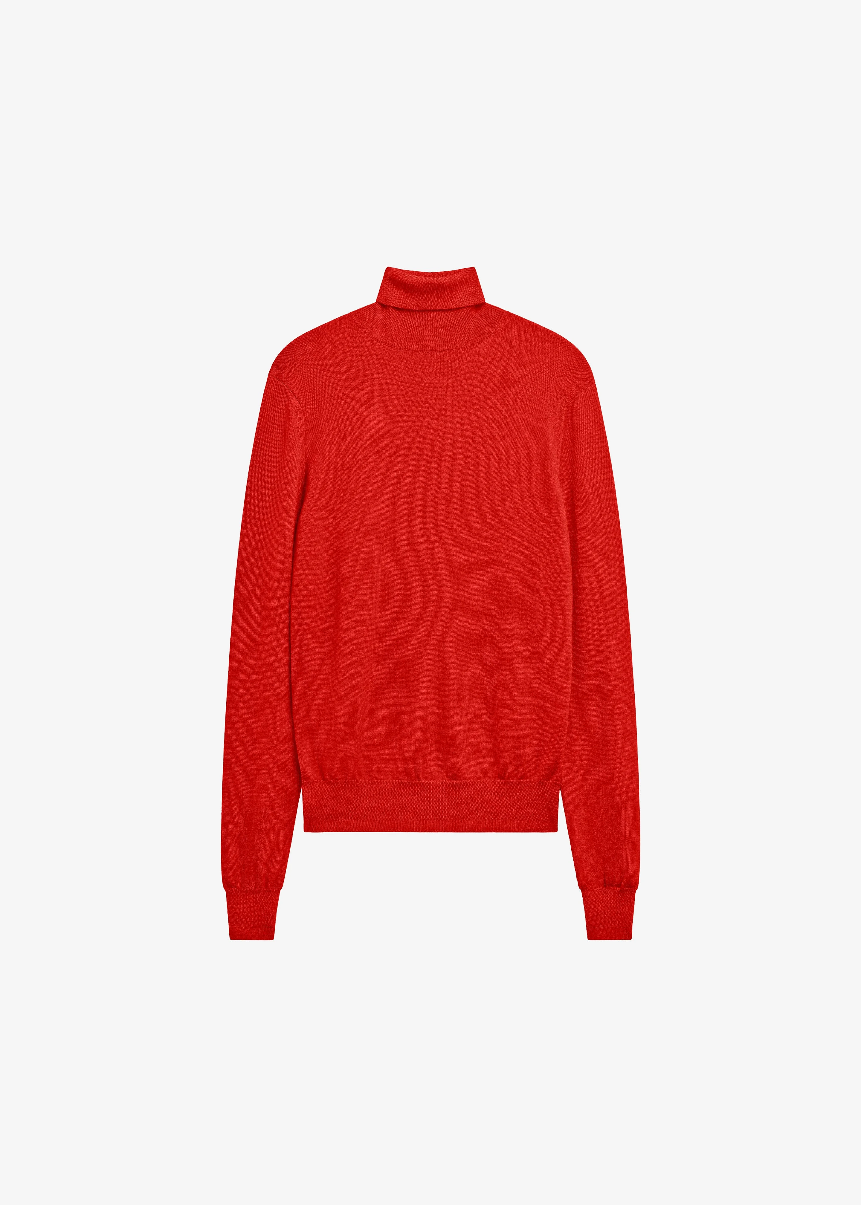 Eve Thin Turtleneck Sweater - Red - 1