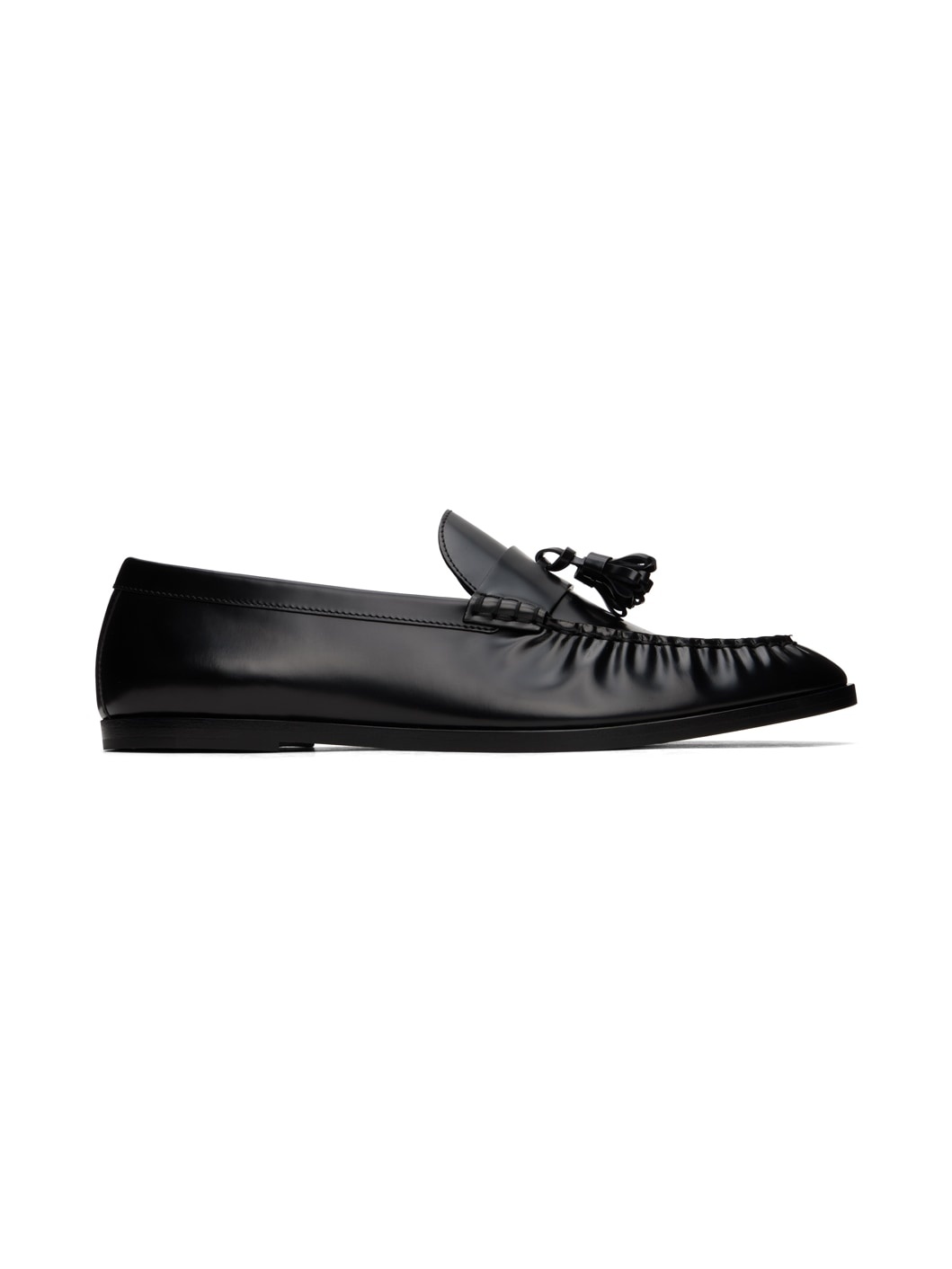 Black Tassle Loafers - 1