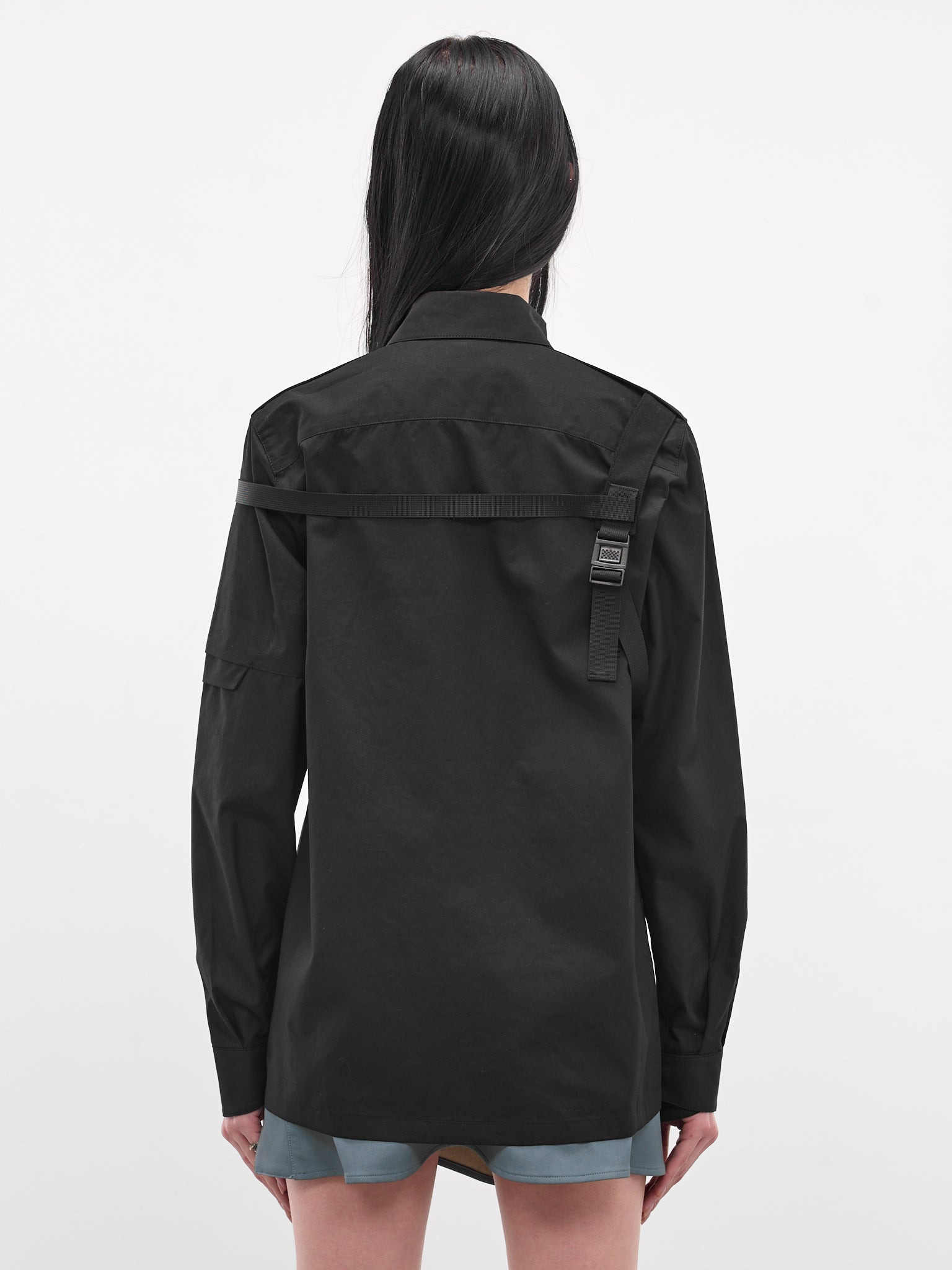 Black Biker Shirt & Shoulder Strap - 3
