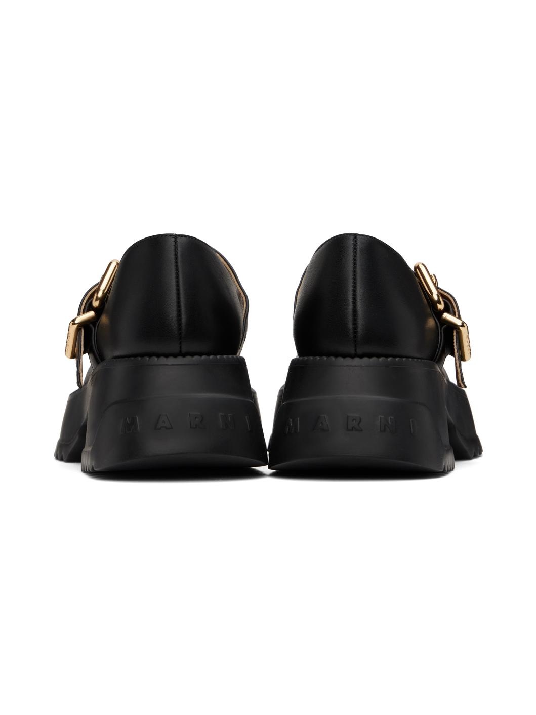 Black Mary Jane Platform Loafers - 2