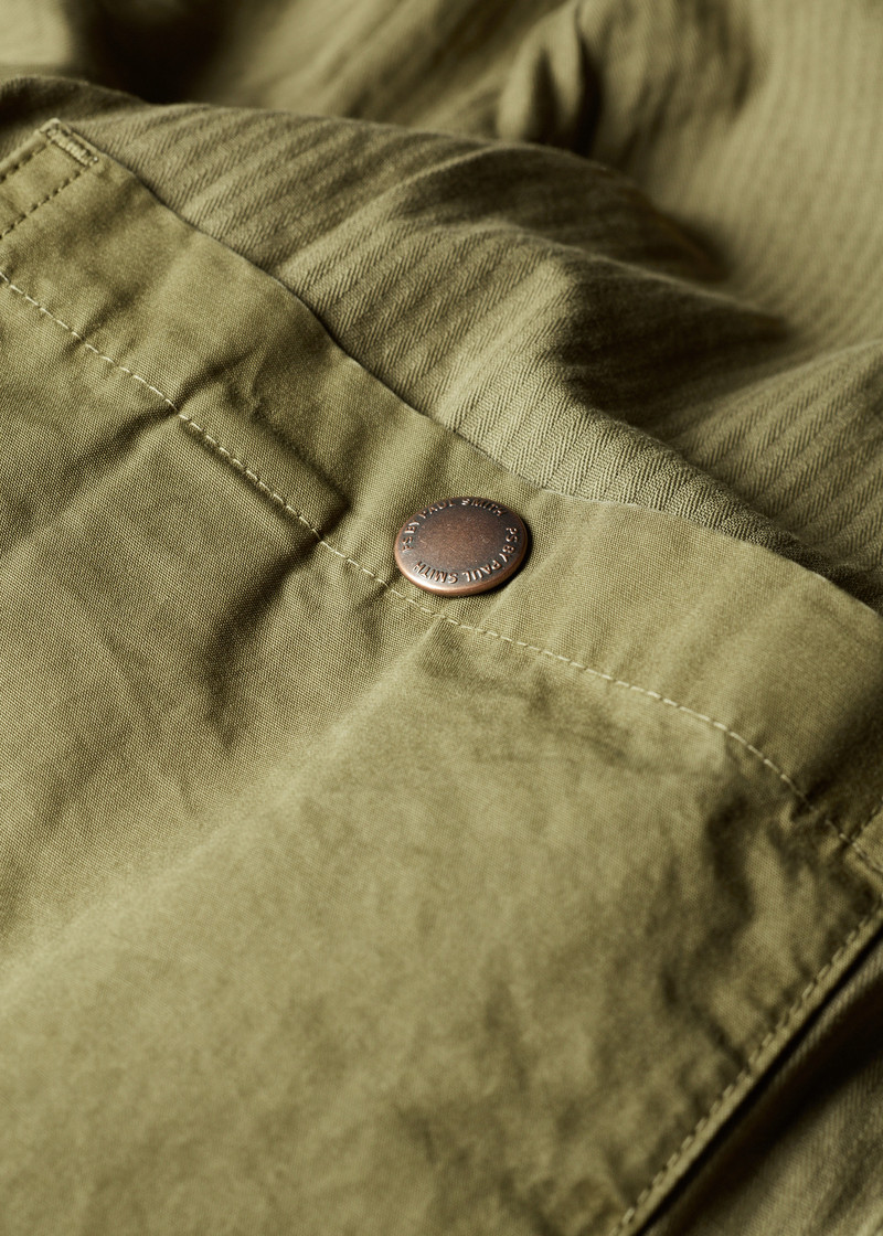Khaki Cotton Utility Jacket 5