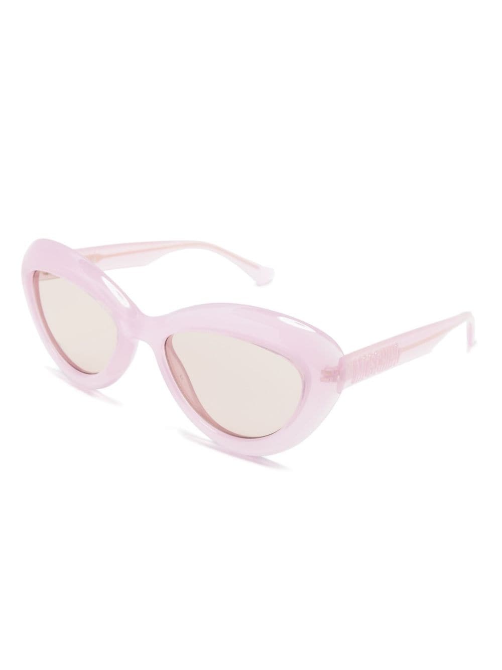 cat-eye frame translucent sunglasses - 2