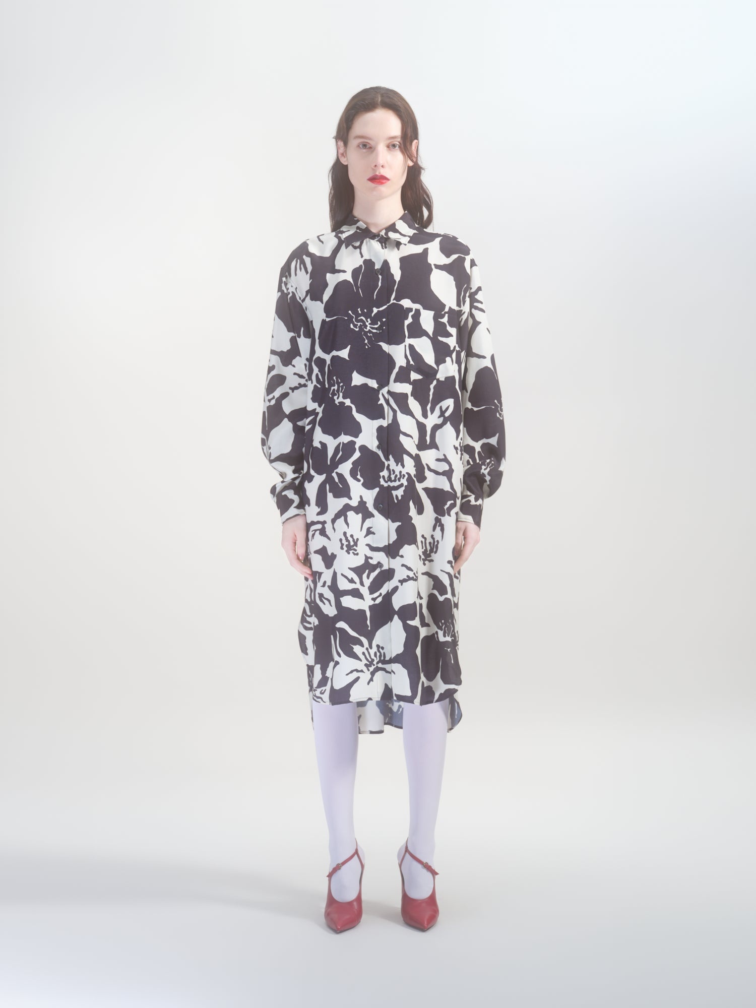 FLORAL SHIRT DRESS - 2
