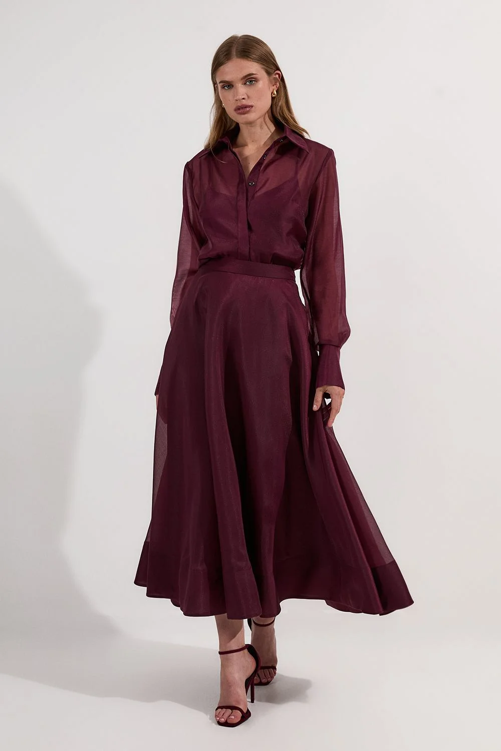 Organdie Woven Prom Skirt - 1