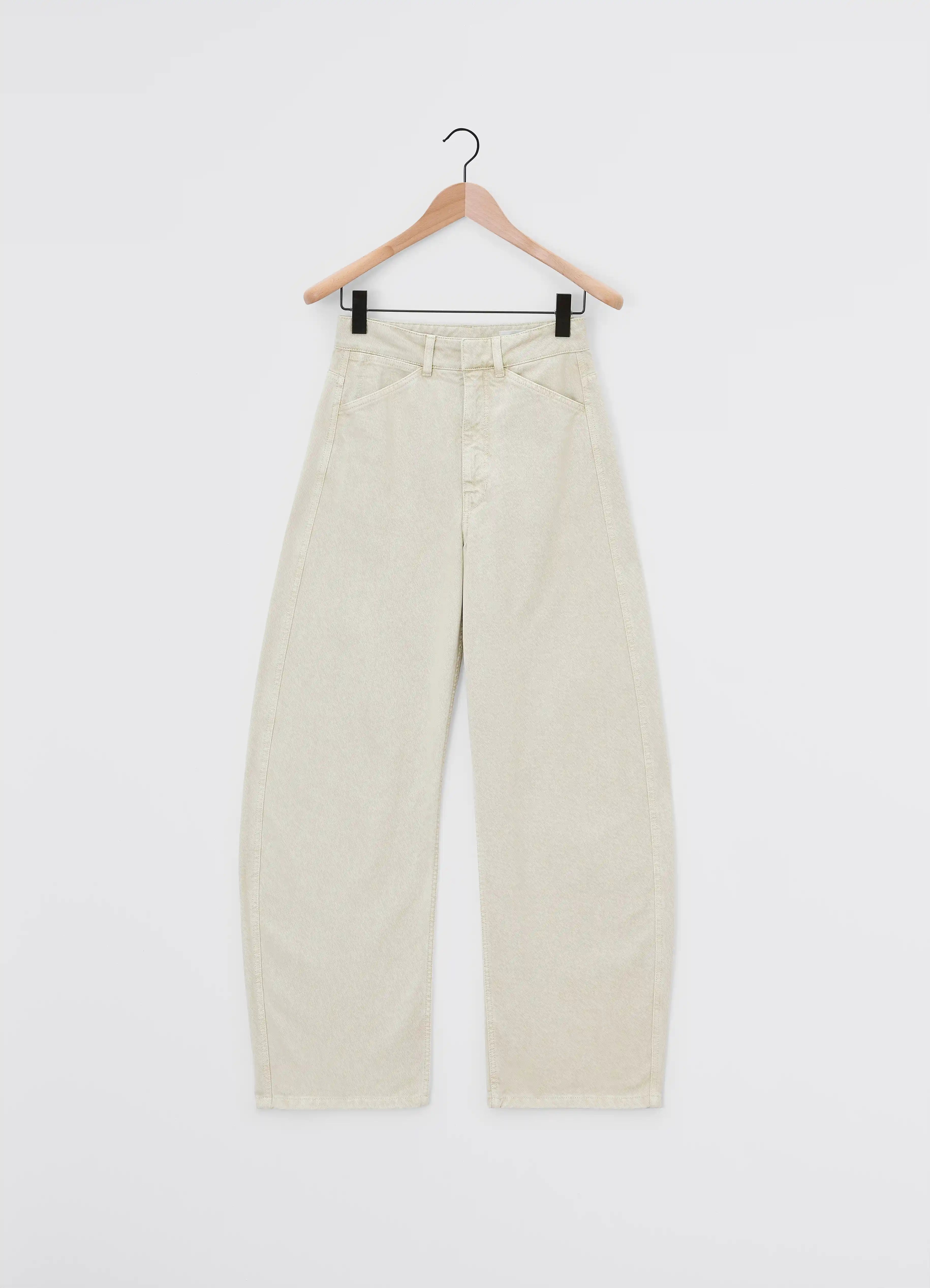 HIGH WAISTED CURVED PANTS - 1