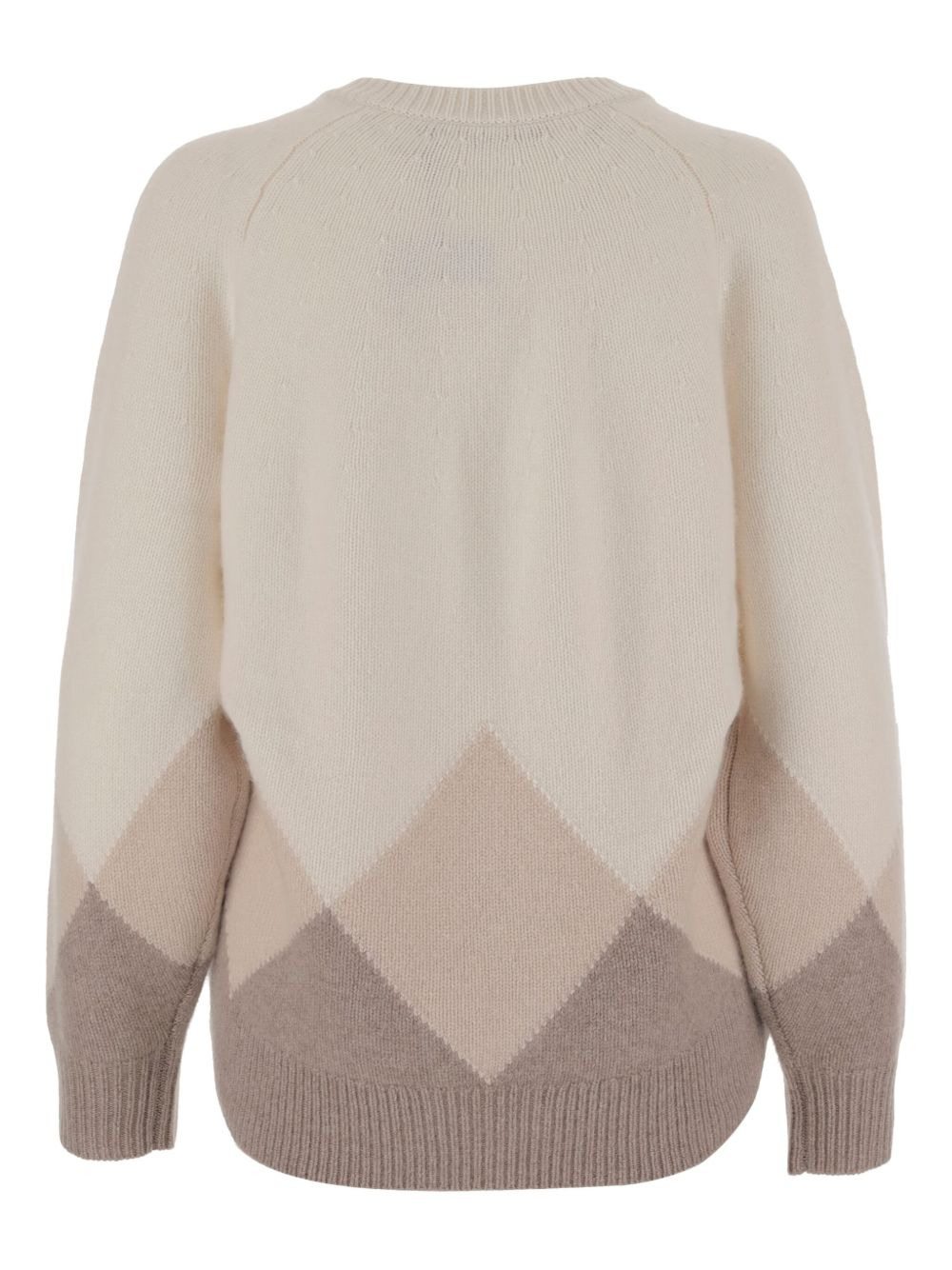 diamond-pattern cashmere sweater - 2