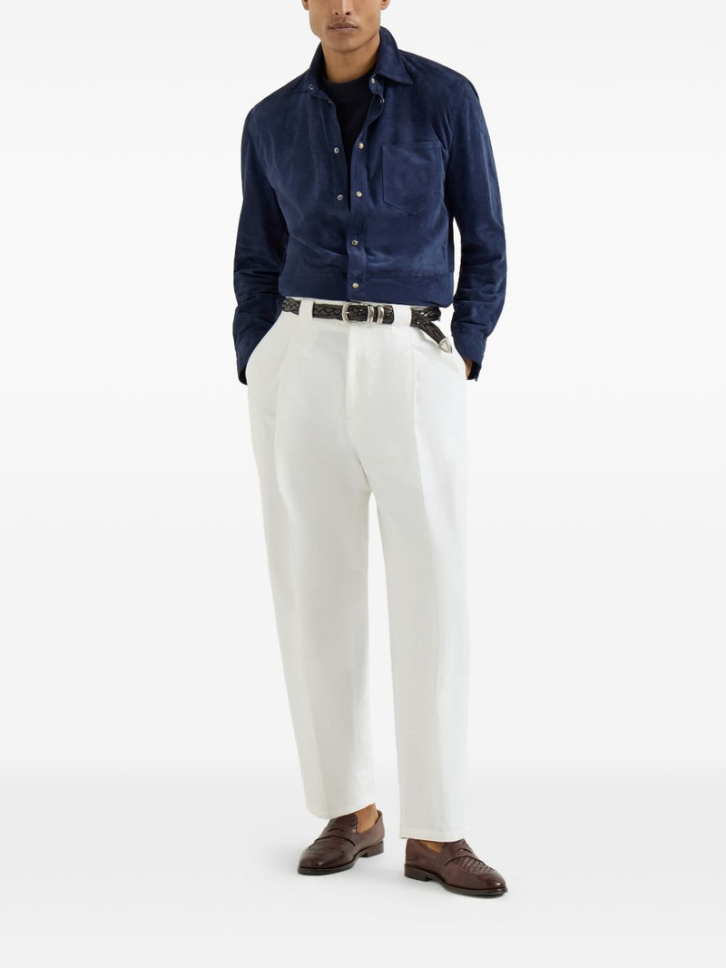 Brunello Cucinelli chest-pocket button-fastening shirt outlook