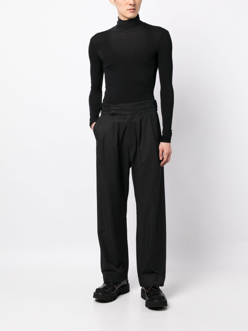 high-neck long-sleeve T-shirt - 2