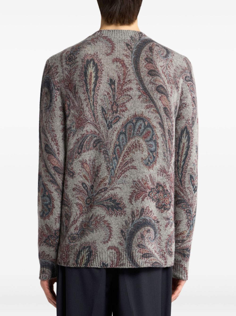 paisley-jacquard sweater - 4