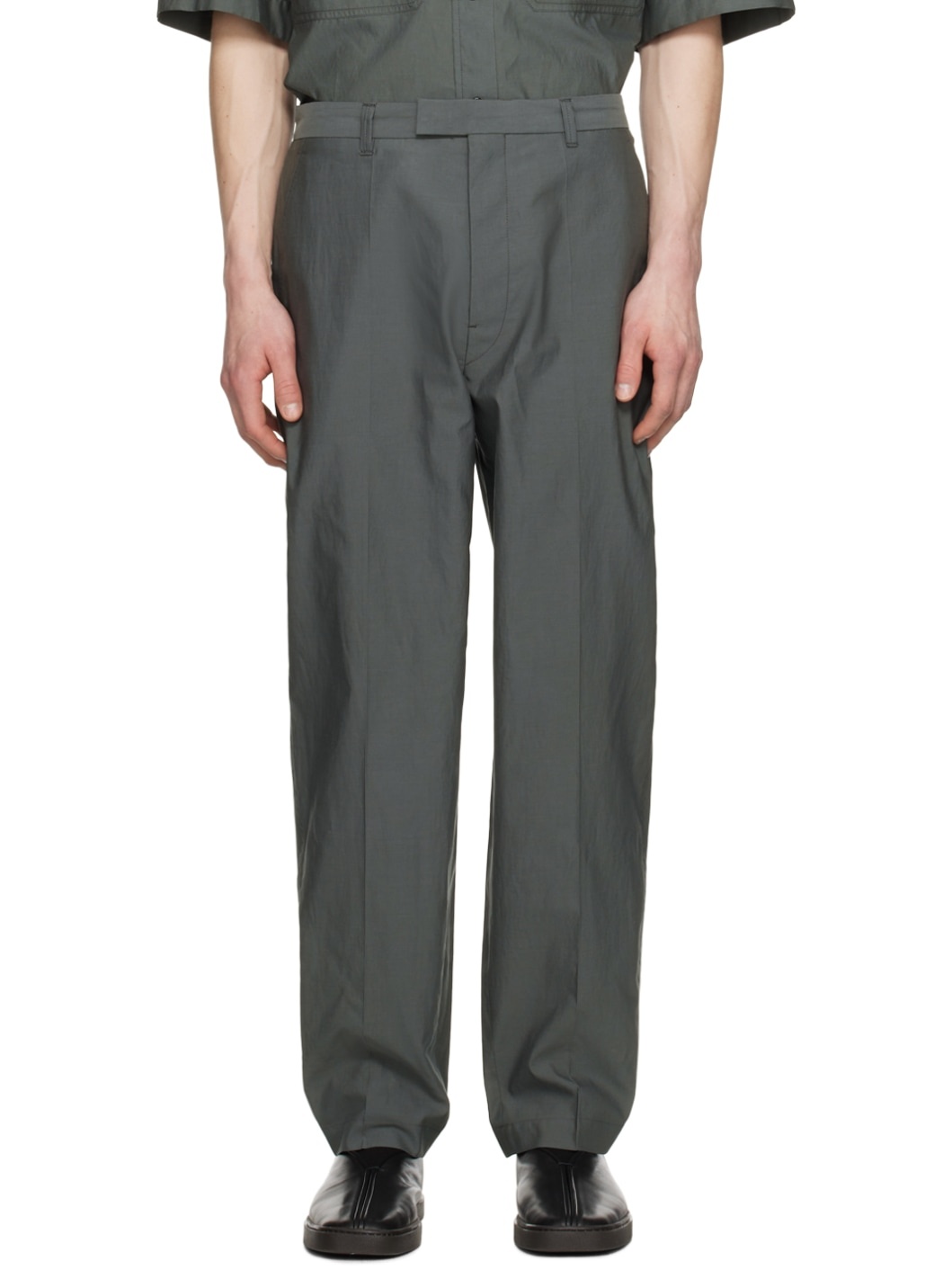 Green Washed Trousers - 1