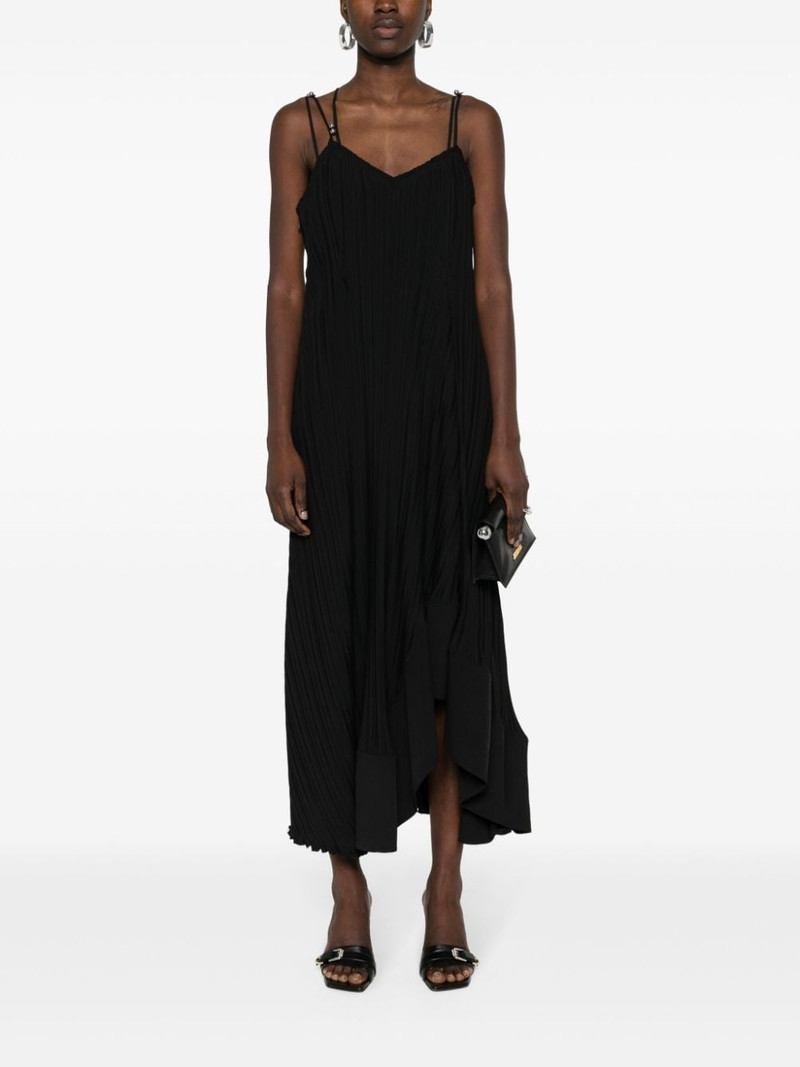 Lanvin asymmetric-hem pleated dress outlook