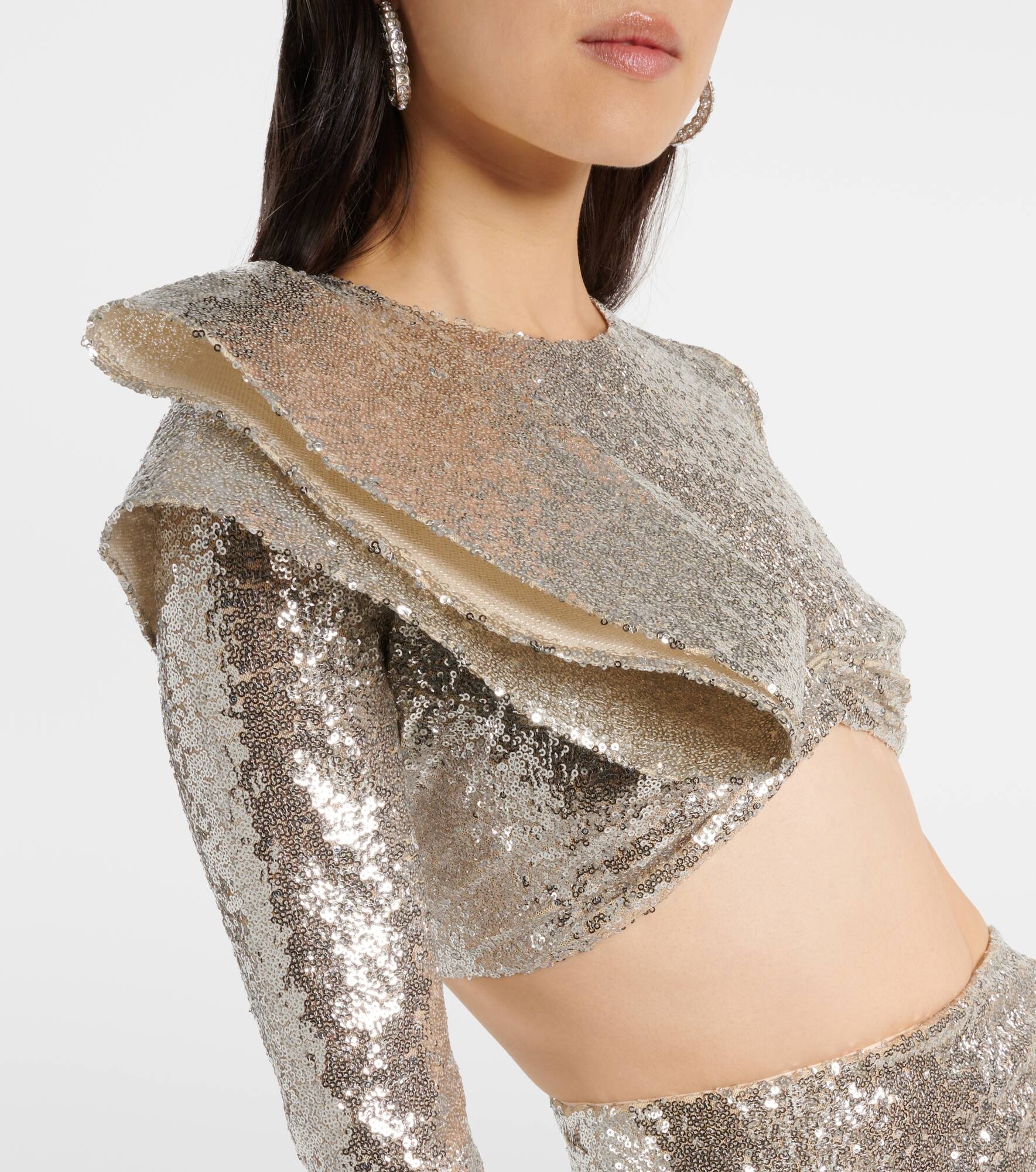 Sequined crop top - 5