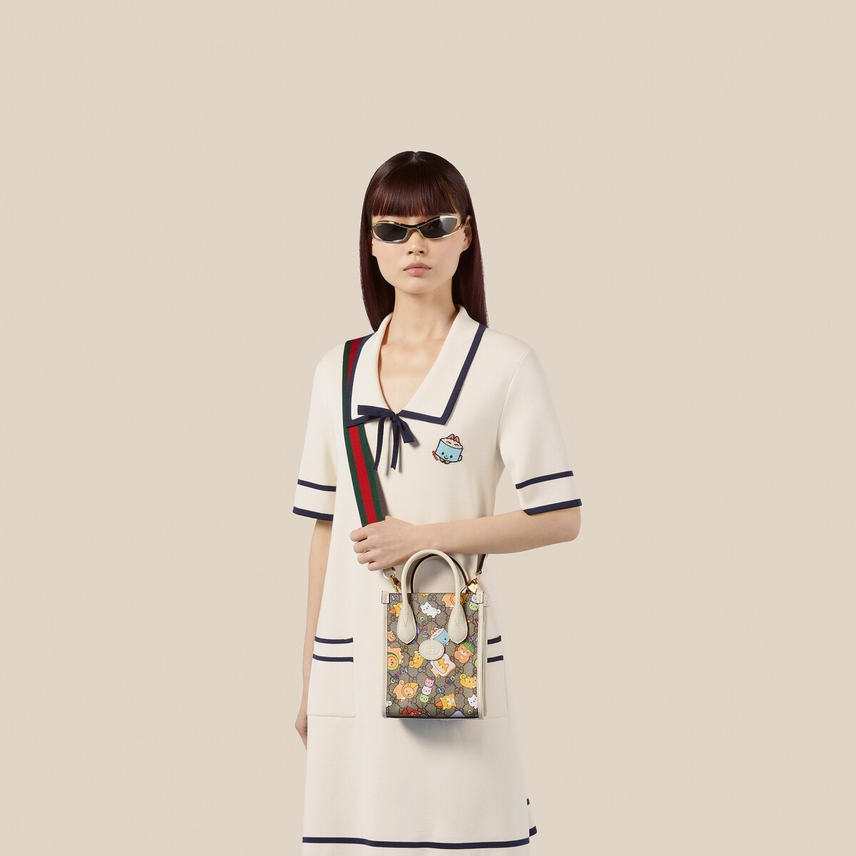 Gucci animal print mini tote bag - 5