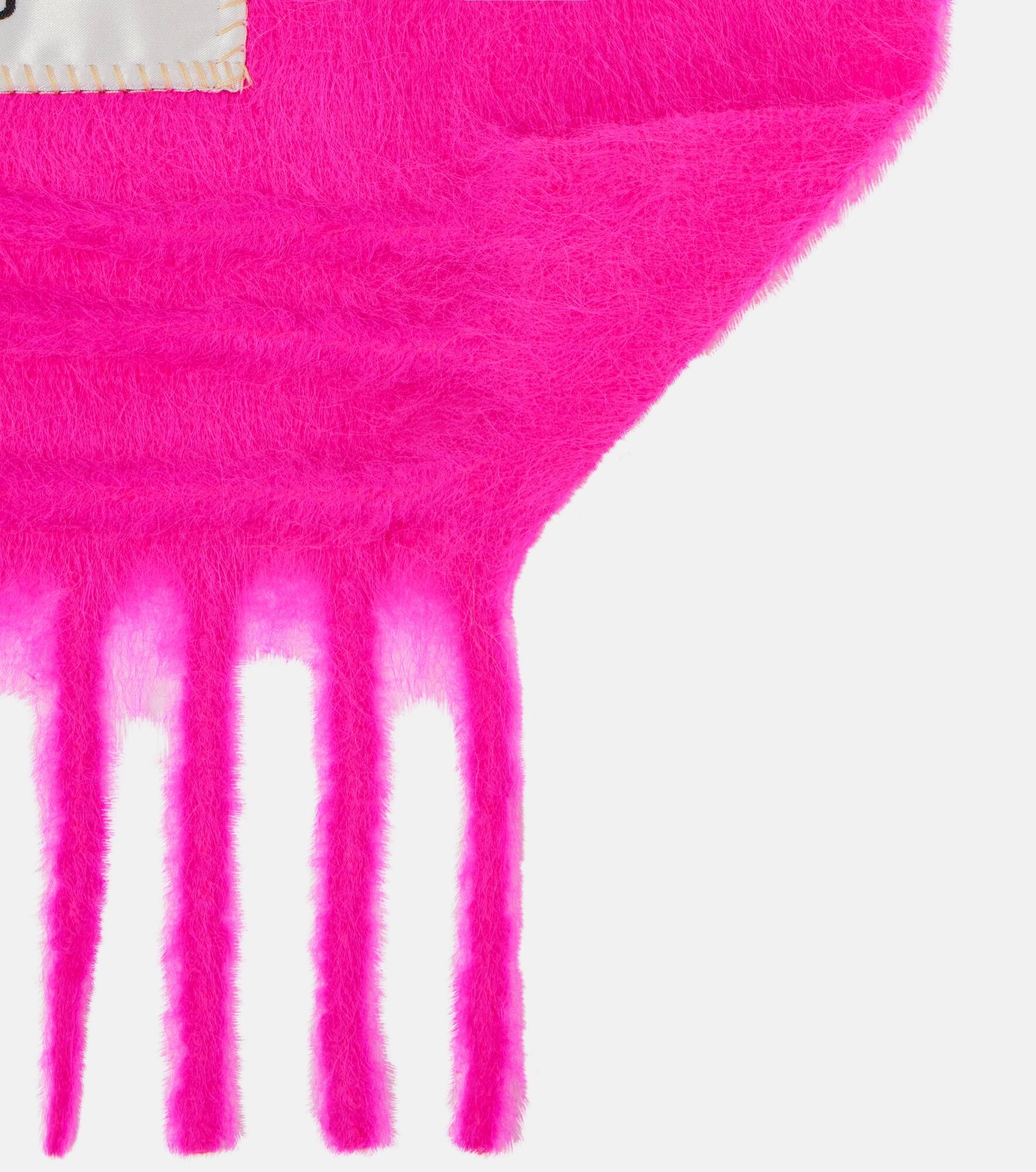 Logo wool-blend scarf - 5