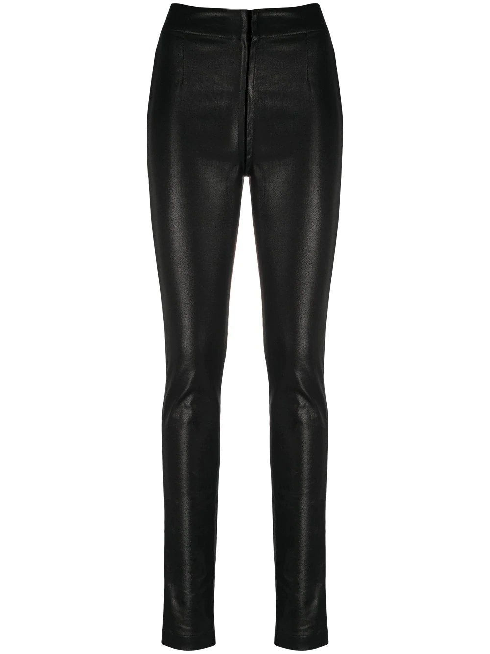 slim faux-leather trousers - 1