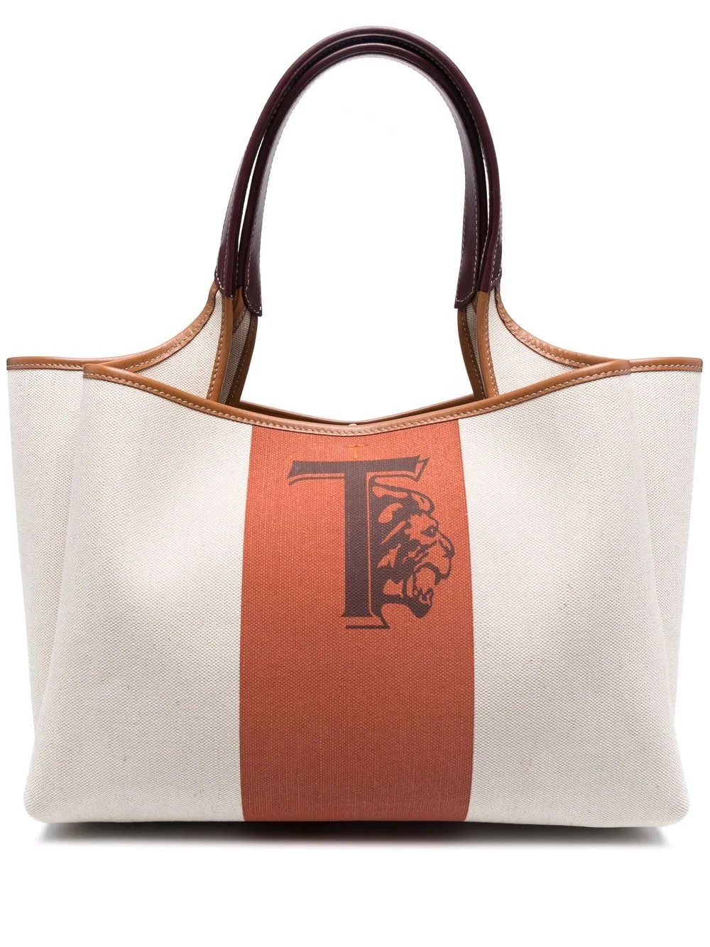 monogram canvas tote bag - 1