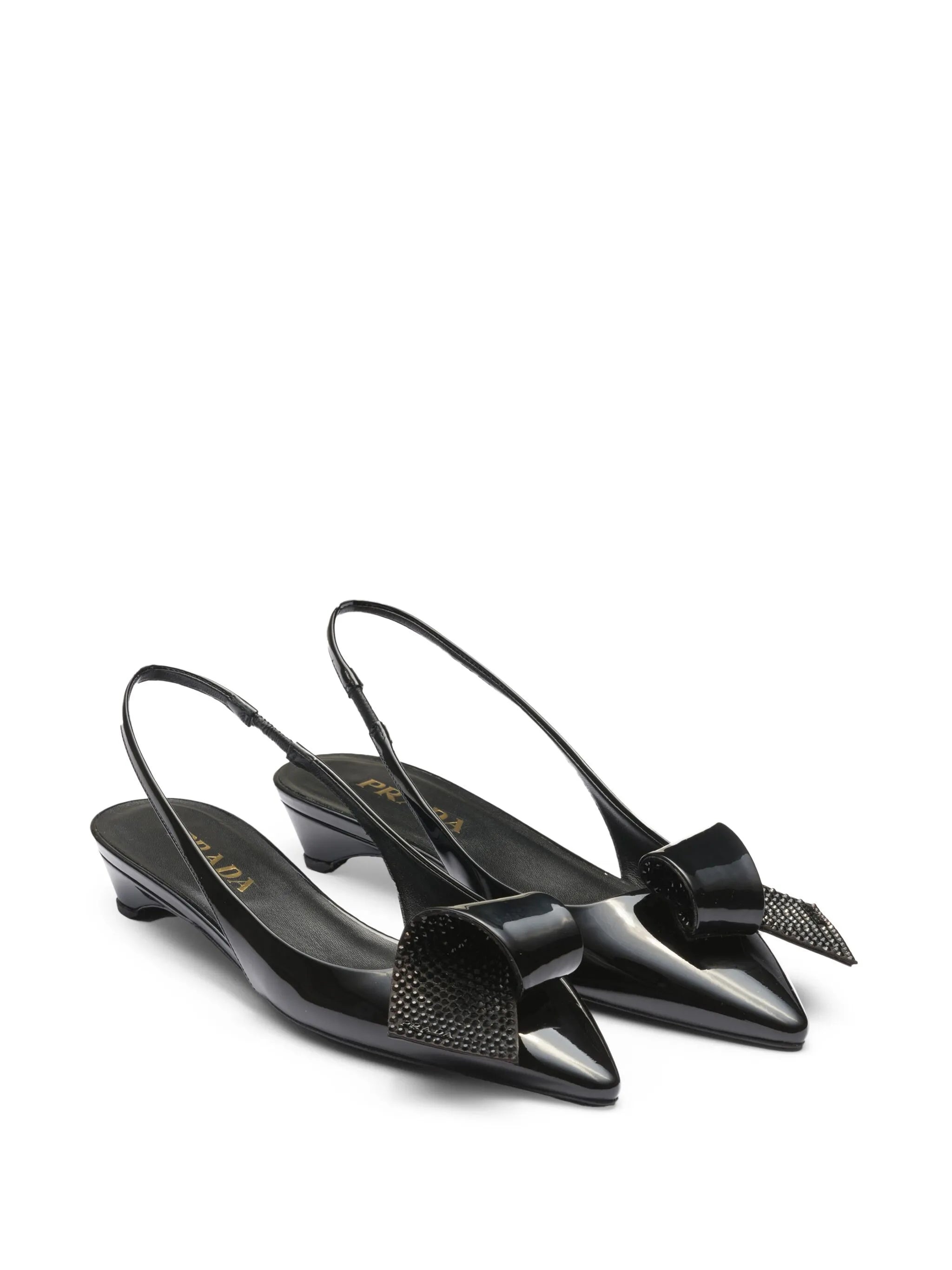 25mm Appliqué-detail Leather Pumps - 5