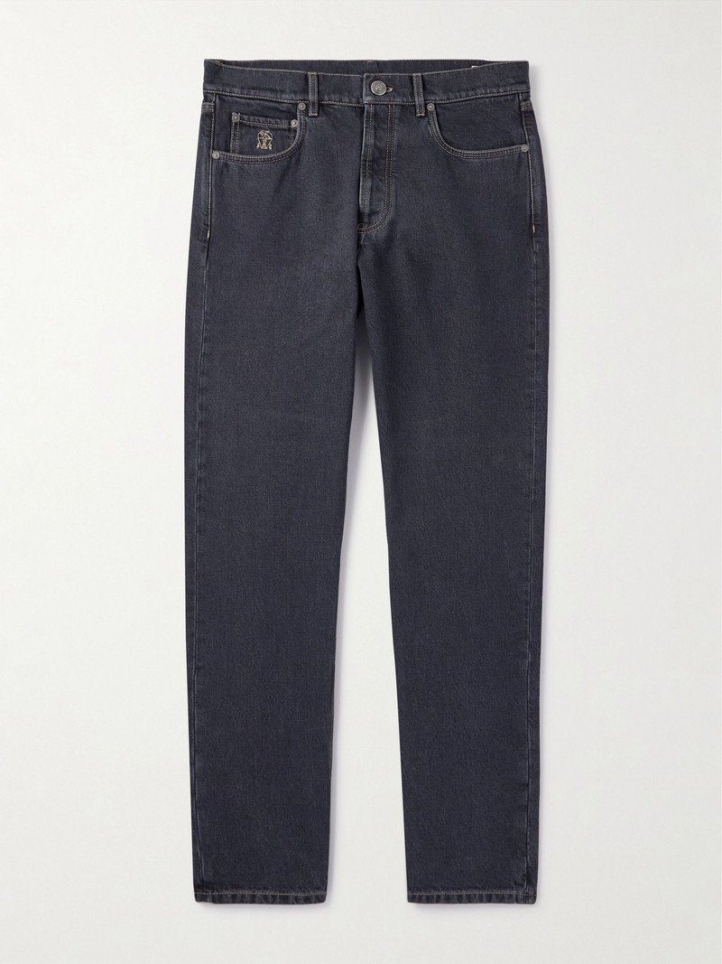 Straight-Leg Jeans Black 1