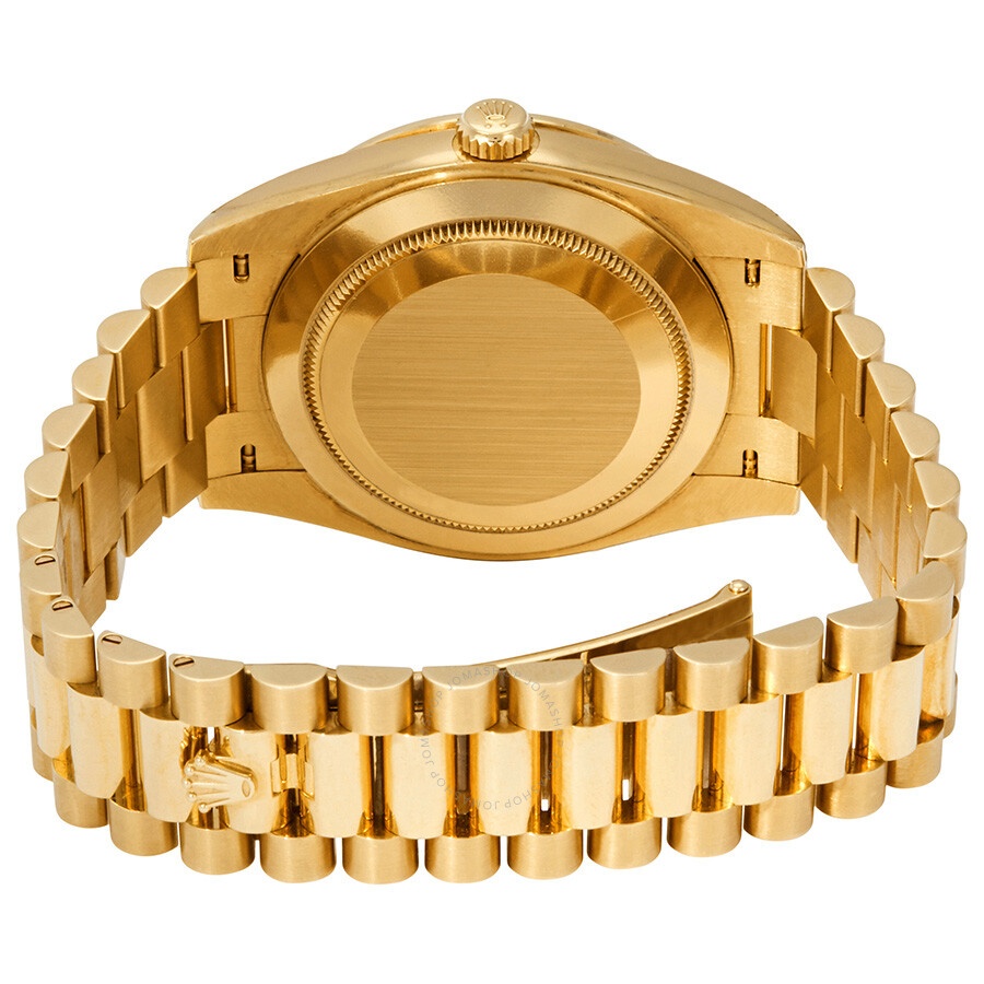 Rolex Day-Date Black Dial 18K Yellow Gold President Automatic Men's Watch 228398BKDP - 3