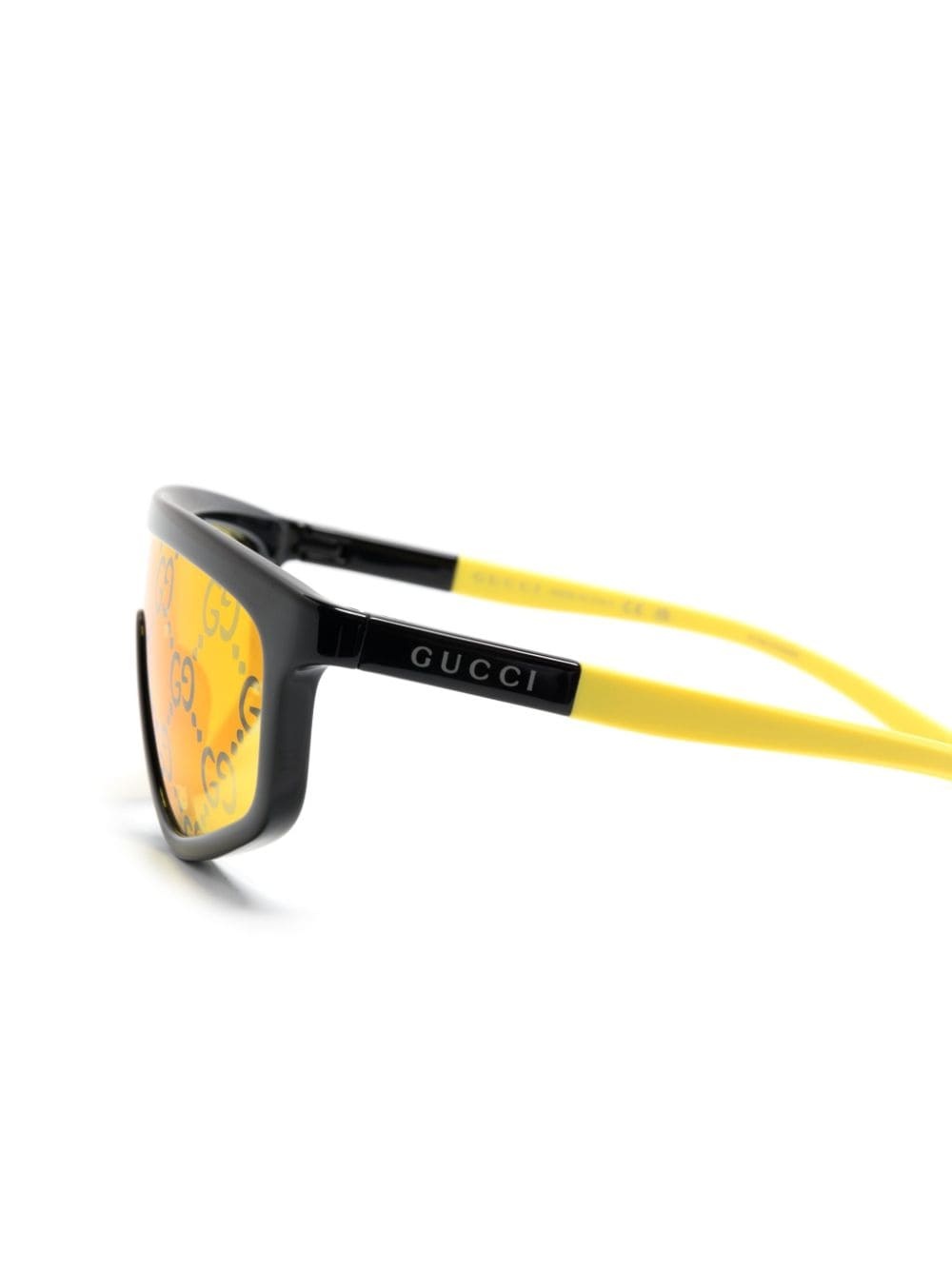 GG Supreme shield-frame sunglasses - 3