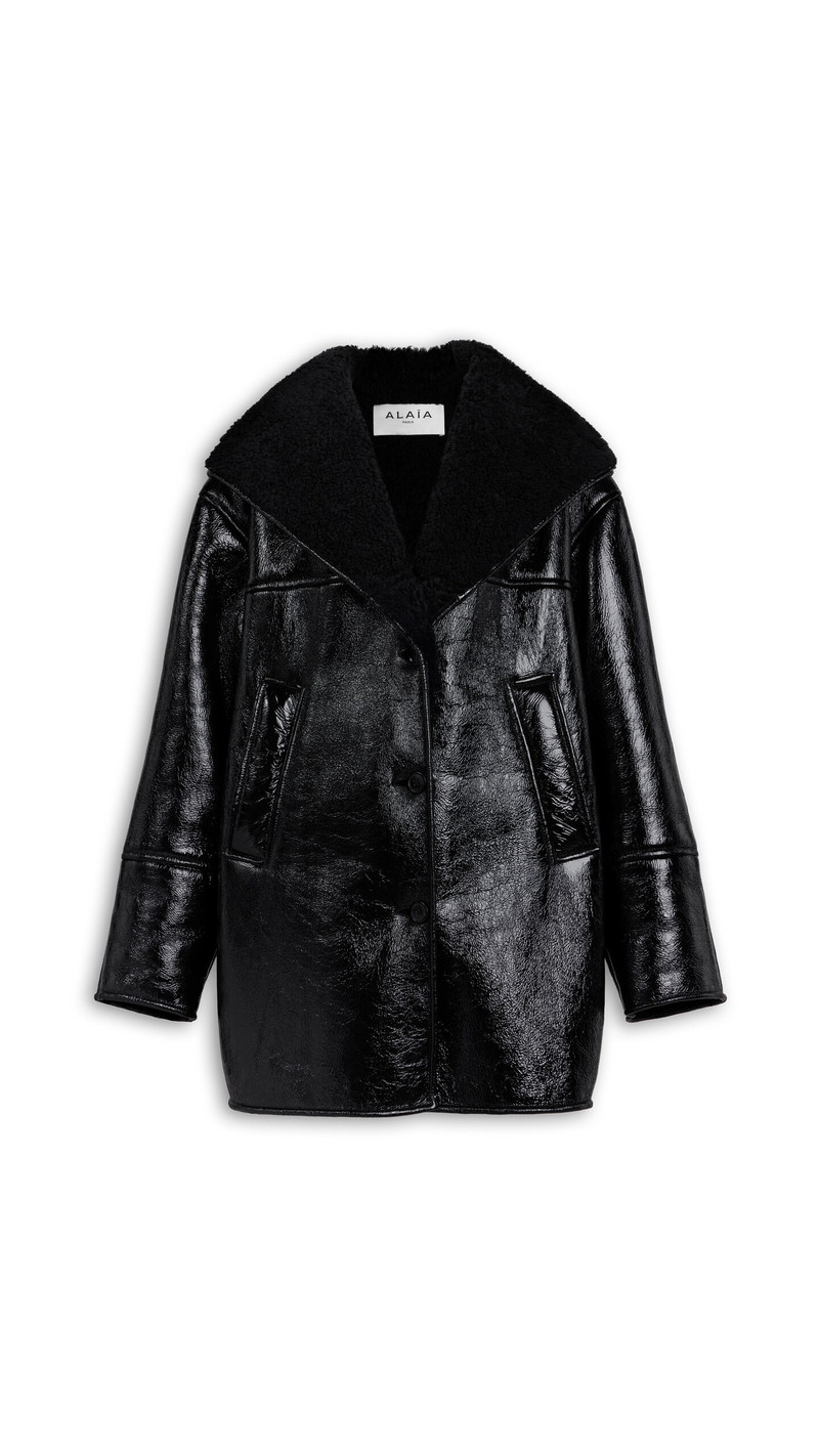 HOODED SHEARLING PARKA 1