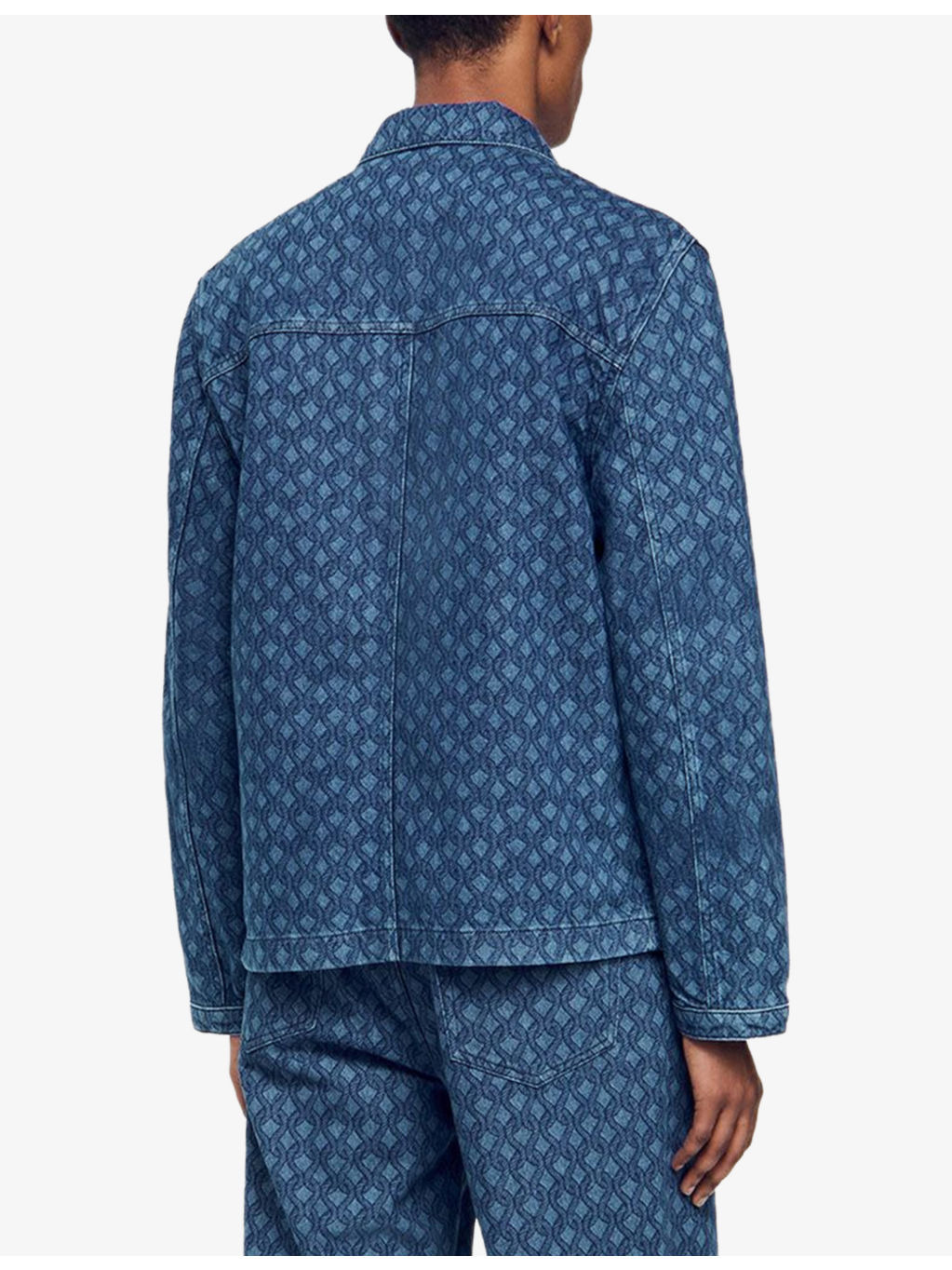 Rope-Motif Regular-Fit Denim Jacket - 4