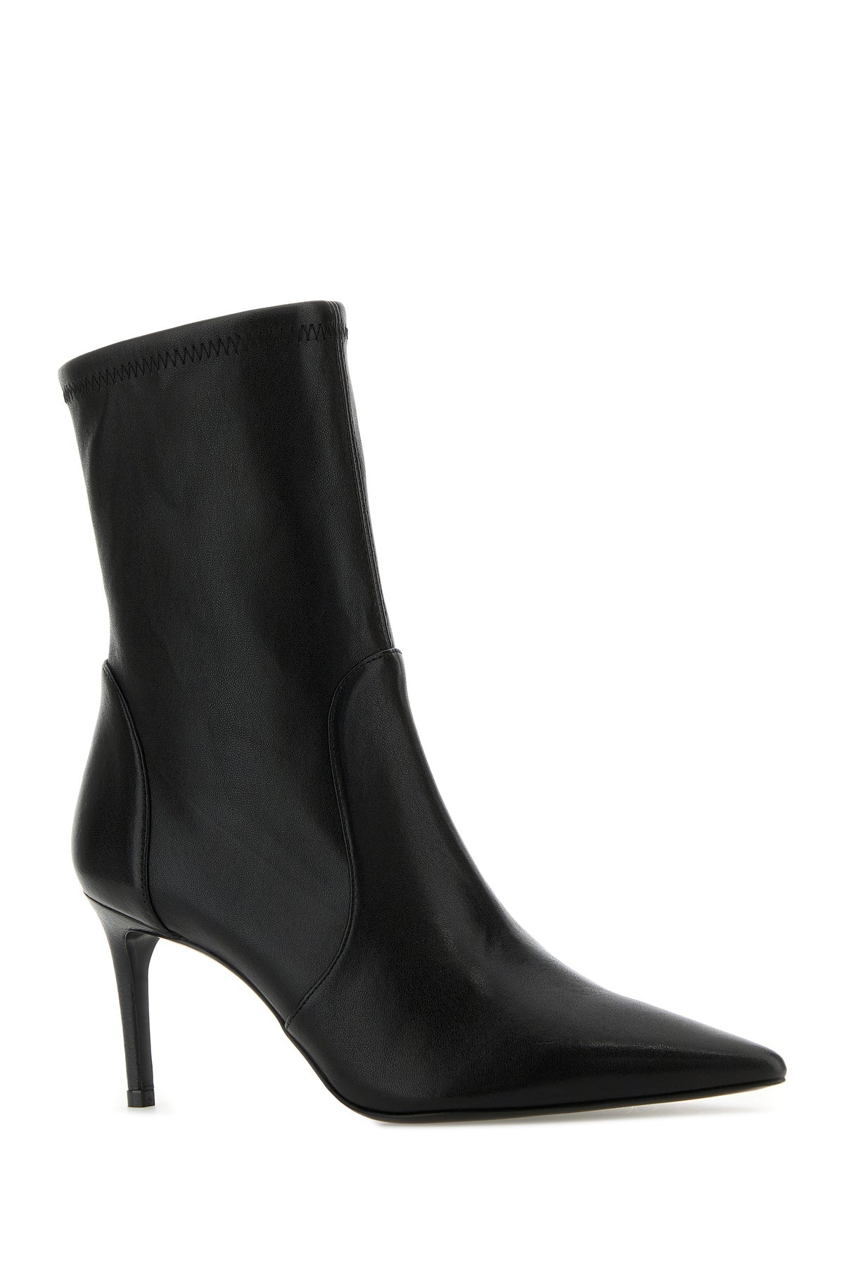 Black leather Stuart Power ankle boots - 2