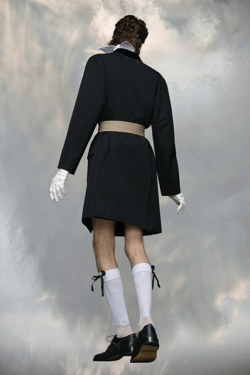 Contrast belt coat 4