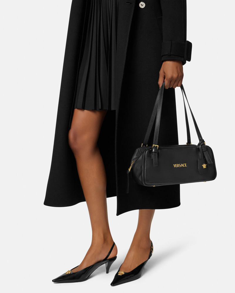 Versace Tag Large Nappa Bowling Bag 3