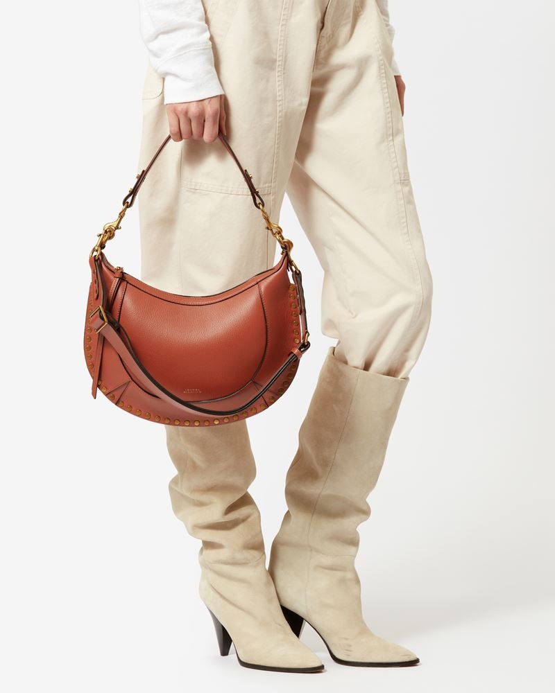 NAOKO GRAINY LEATHER SHOULDER BAG - 4