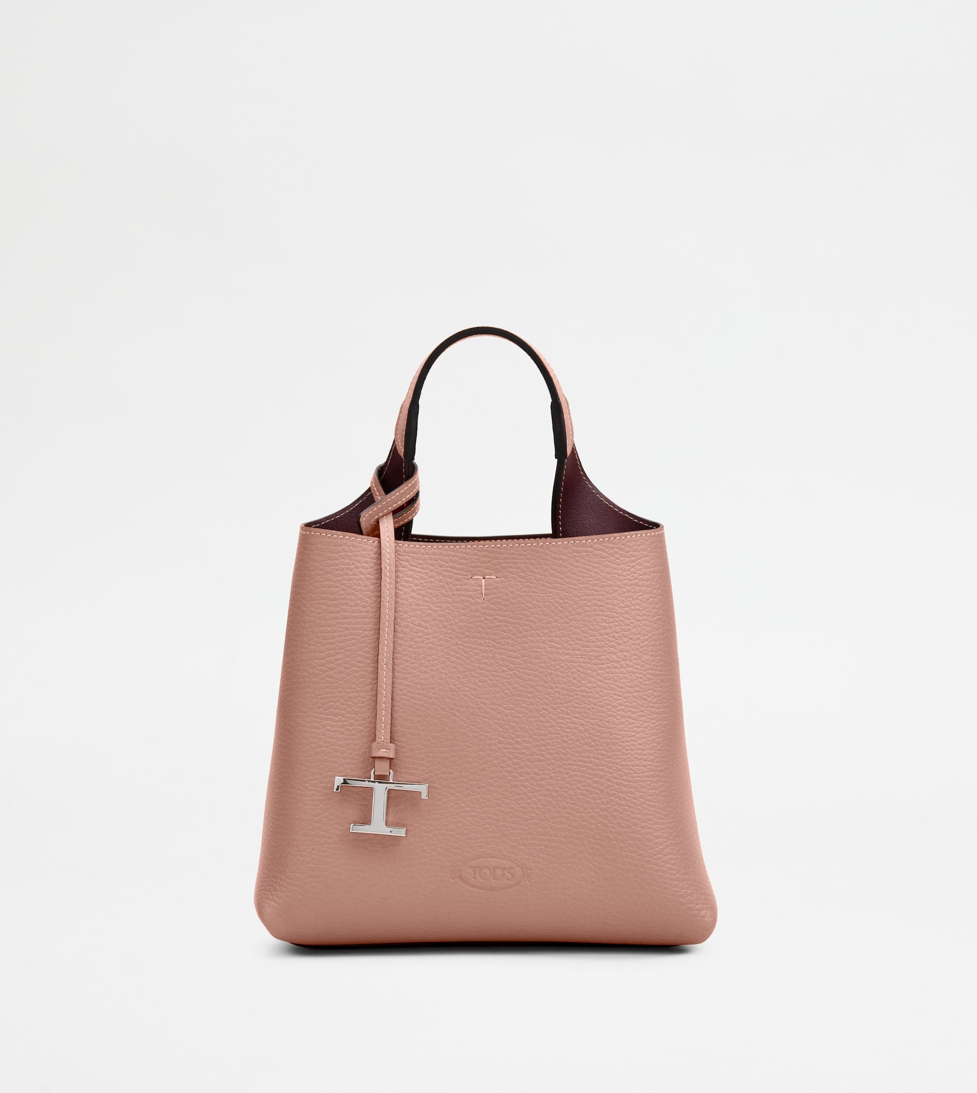 TOD'S BAG IN LEATHER MINI - PINK - 1