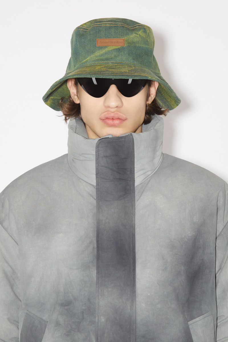 Denim bucket hat - Yellow/blue 3