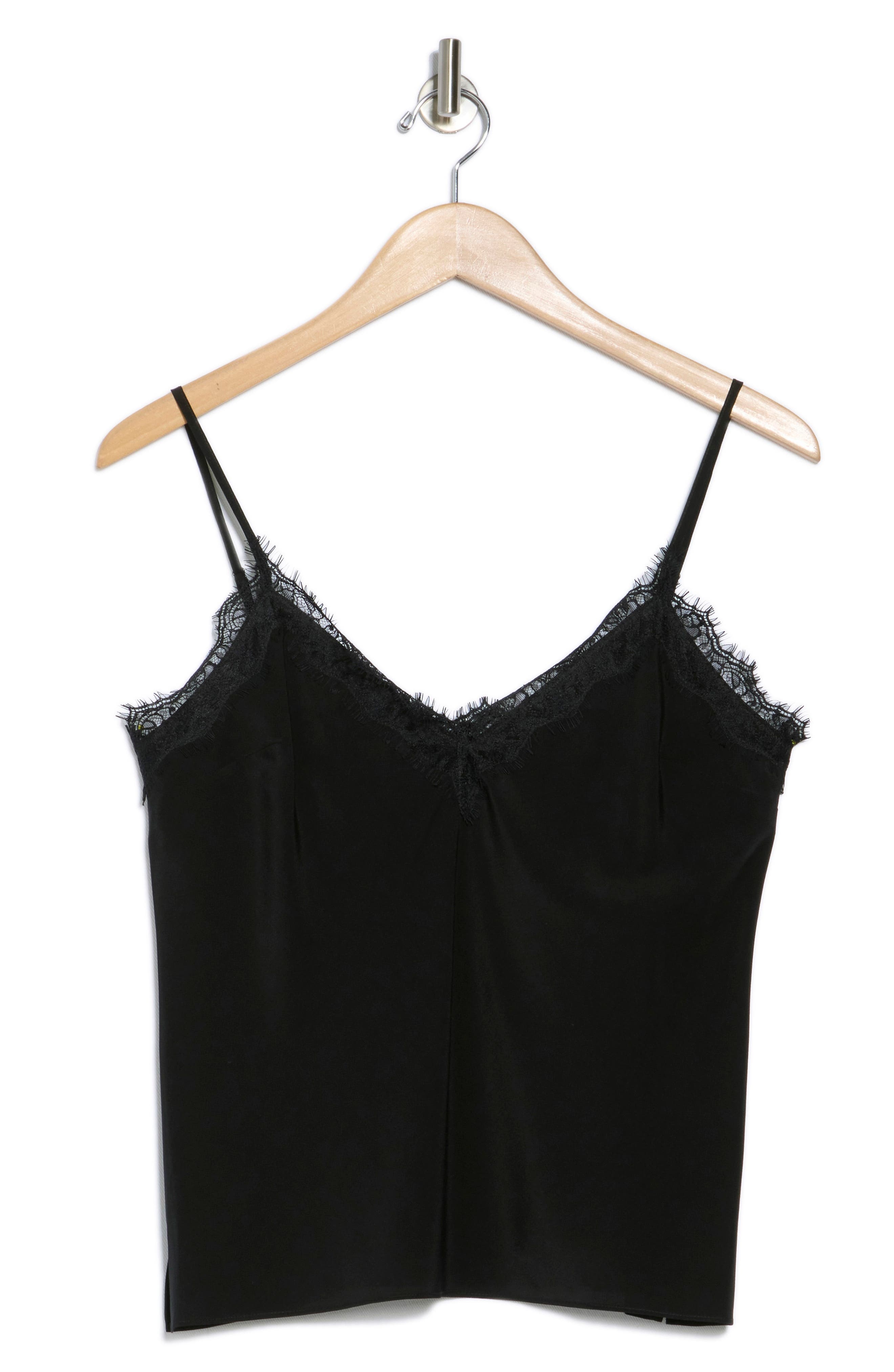 Veronica Beard Ciarlo Eyelash Lace Silk Blend Camisole in Black at Nordstrom - 3