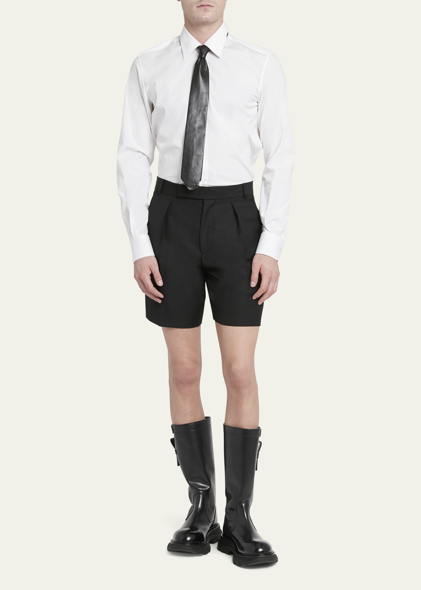 Men's Solid Shorts - 2