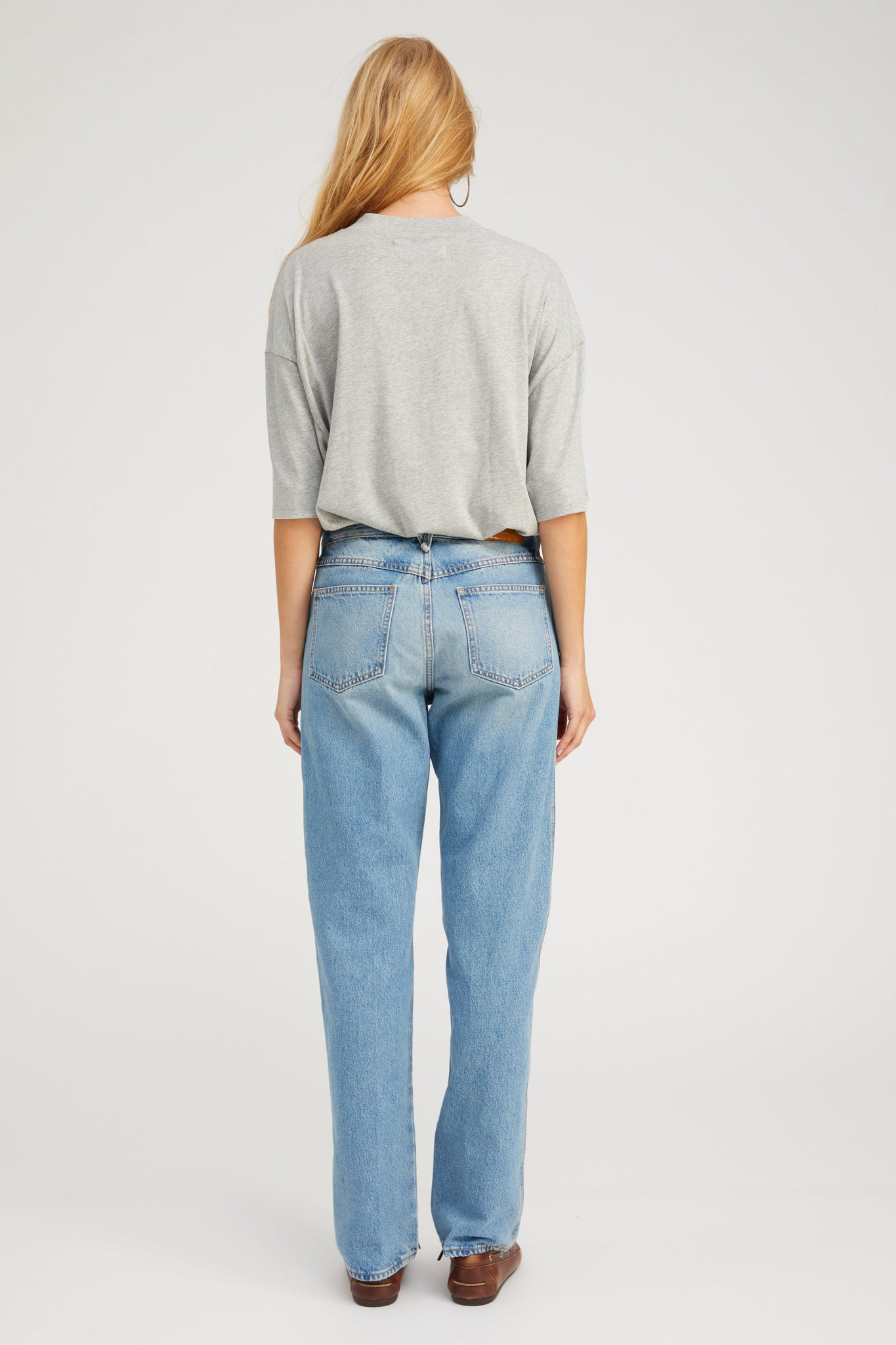 HEATHER GREY BOXY TEE - 4