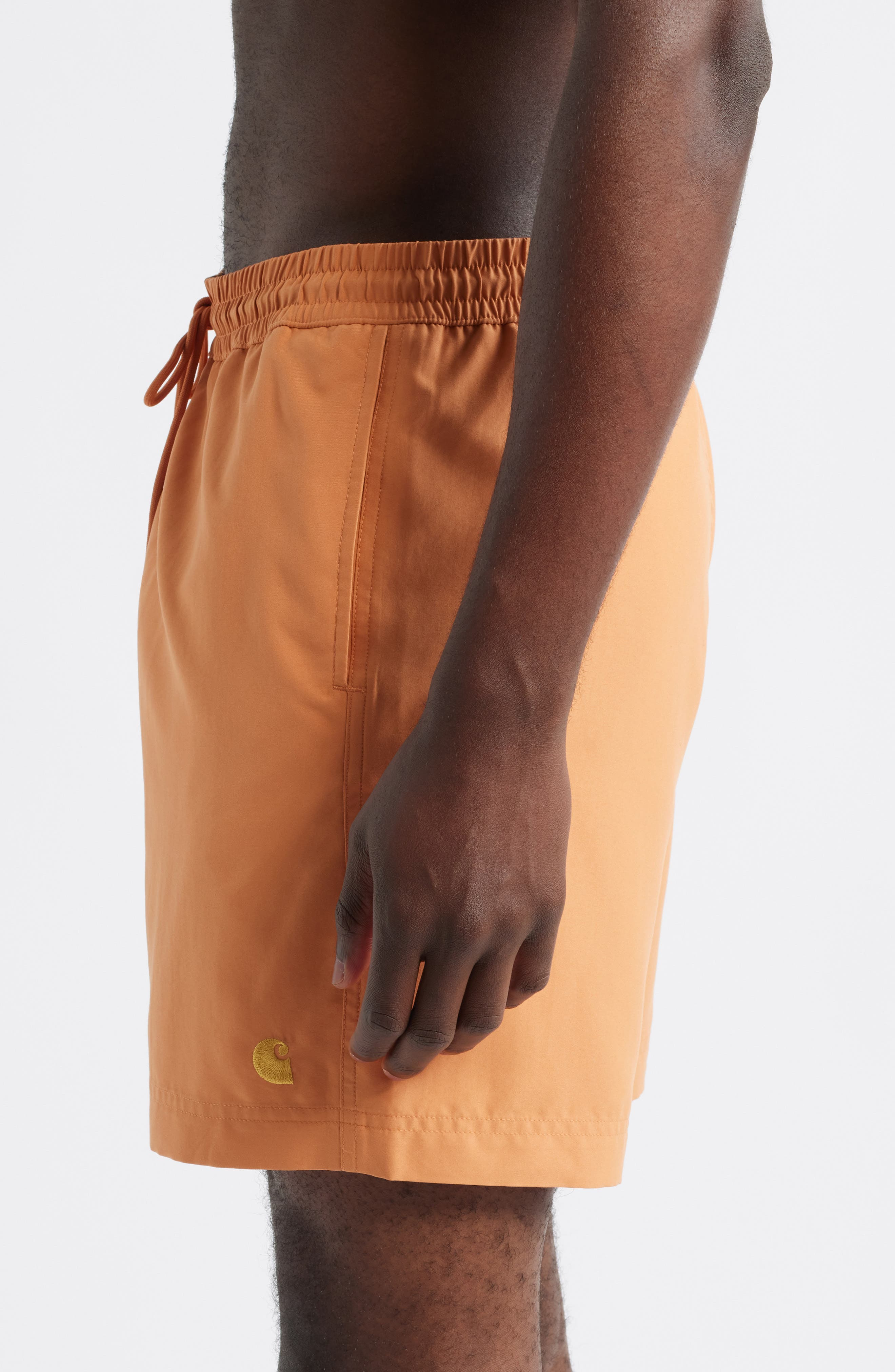 Carhartt Work In Progress Chase Swim Trunks in Redhaven /Gold at Nordstrom - 3