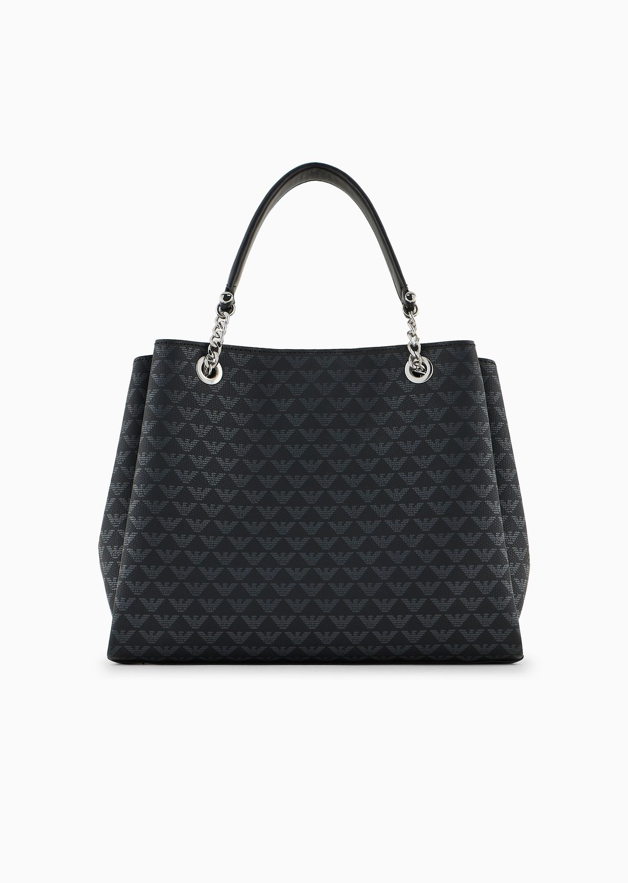 All-over eagle handbag with Milano 1981 logo print - 3