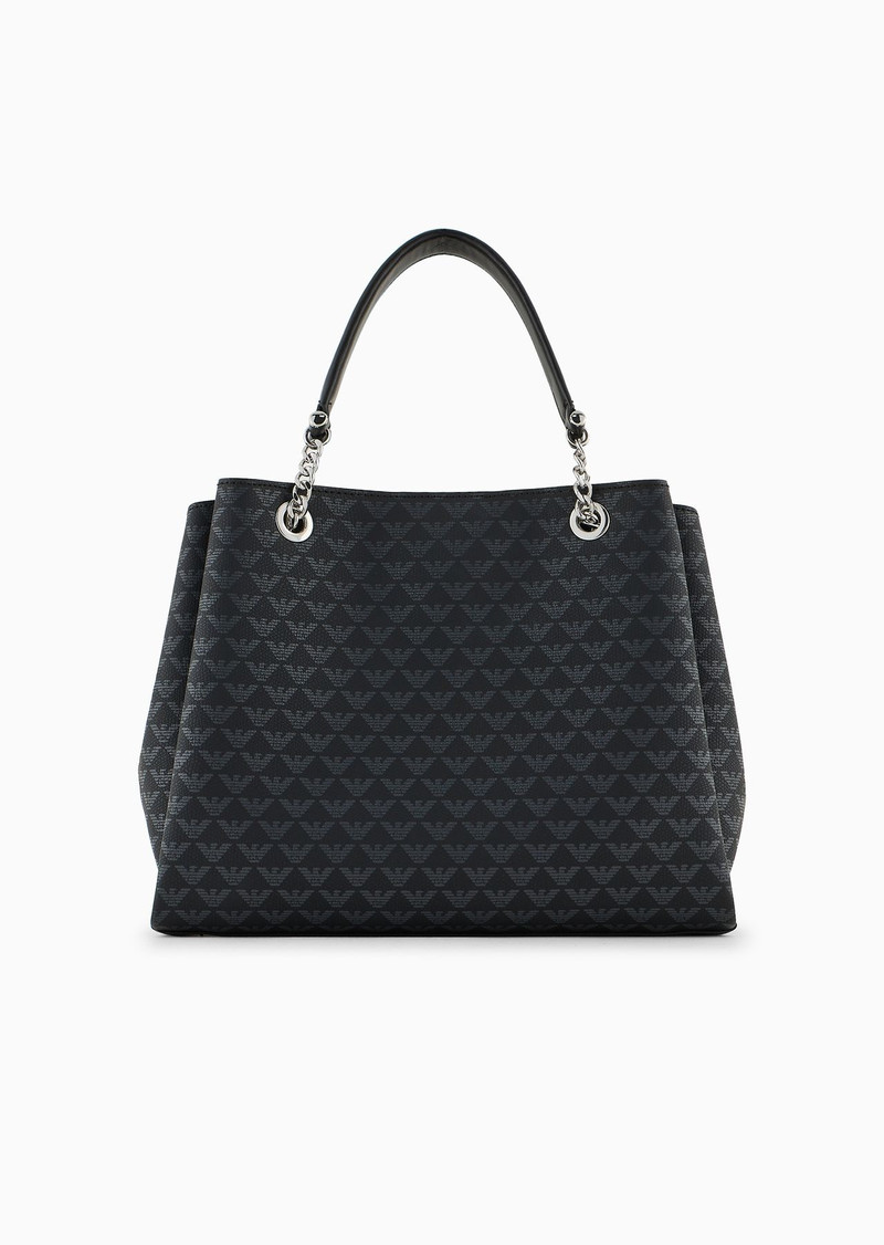 All-over eagle handbag with Milano 1981 logo print 3