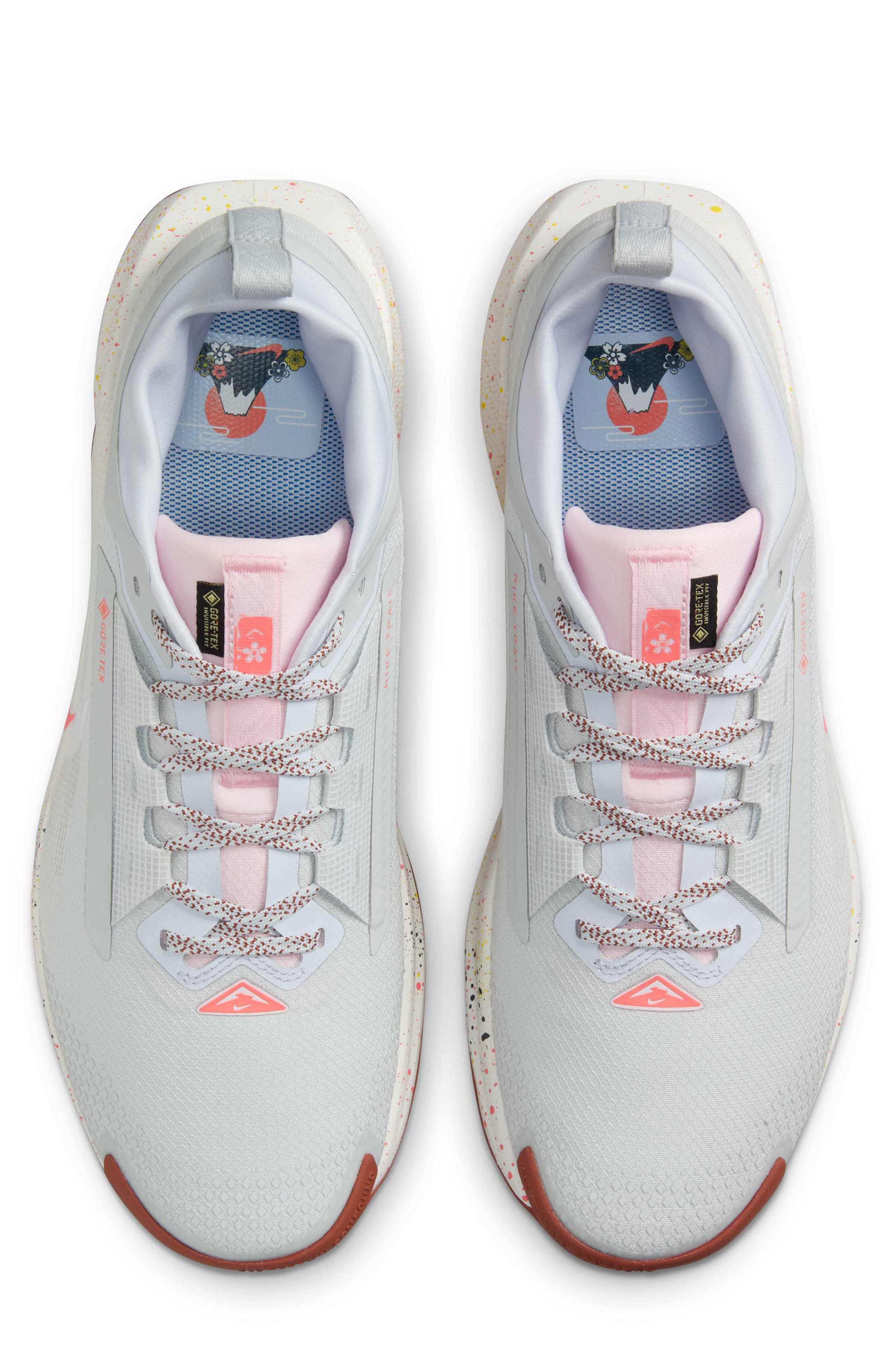 Nike Pegasus Trail 5 Gore-Tex® Waterproof Running Shoe in Pure Platinum/Football Grey at Nordstrom - 3