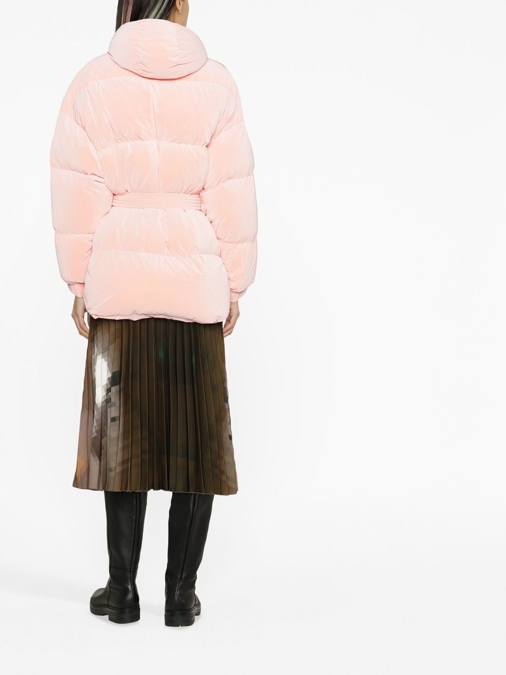 belted puffer jacket - 4